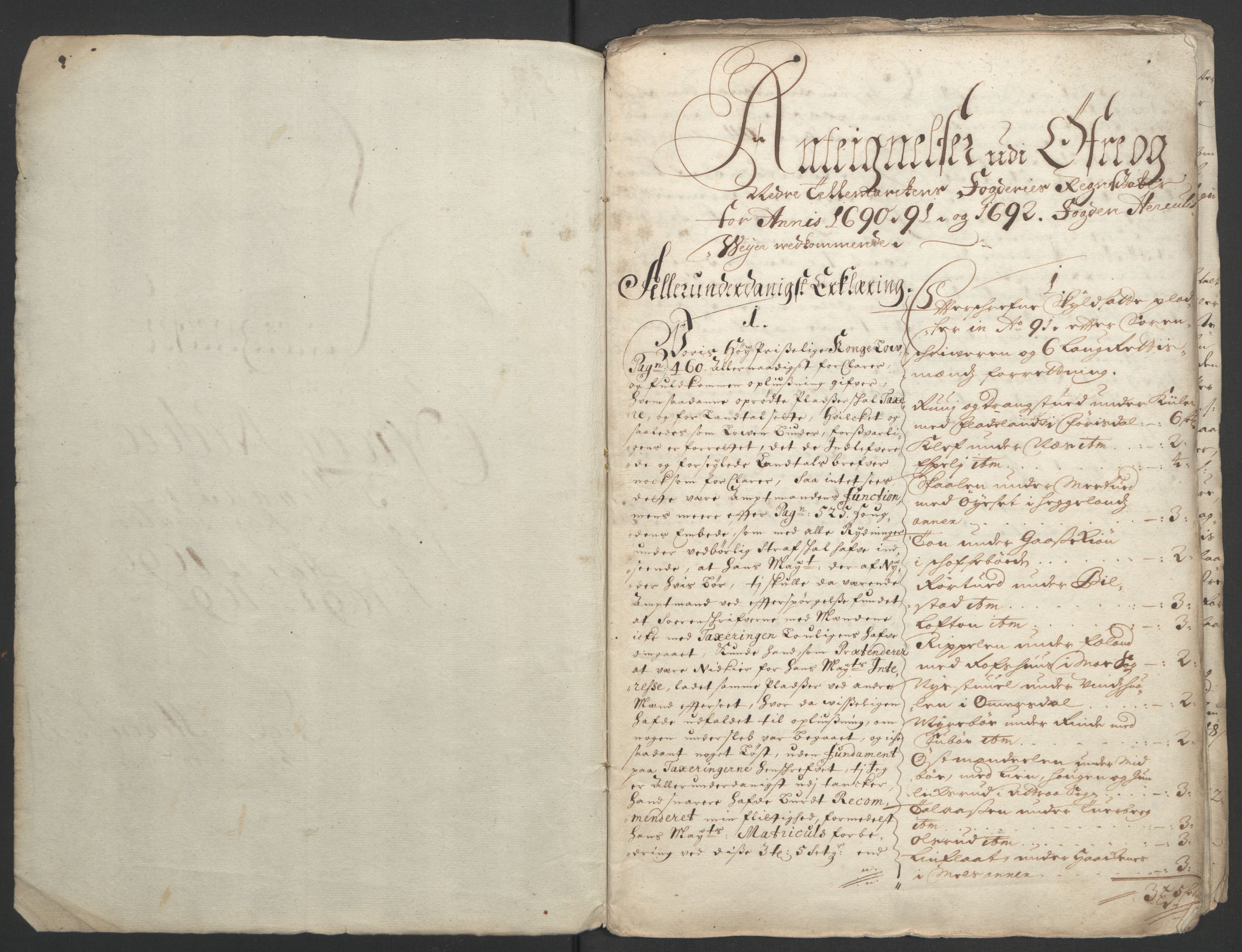 Rentekammeret inntil 1814, Reviderte regnskaper, Fogderegnskap, AV/RA-EA-4092/R35/L2090: Fogderegnskap Øvre og Nedre Telemark, 1692, p. 352