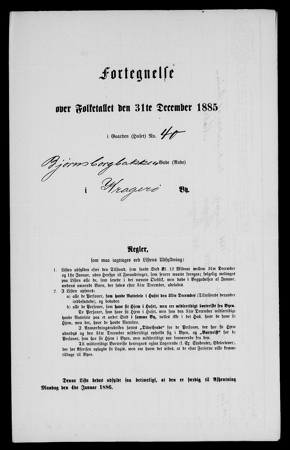 SAKO, 1885 census for 0801 Kragerø, 1885, p. 964