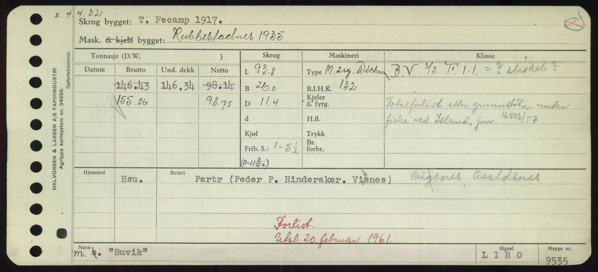 Sjøfartsdirektoratet med forløpere, Skipsmålingen, RA/S-1627/H/Hd/L0005: Fartøy, Br-Byg, p. 663