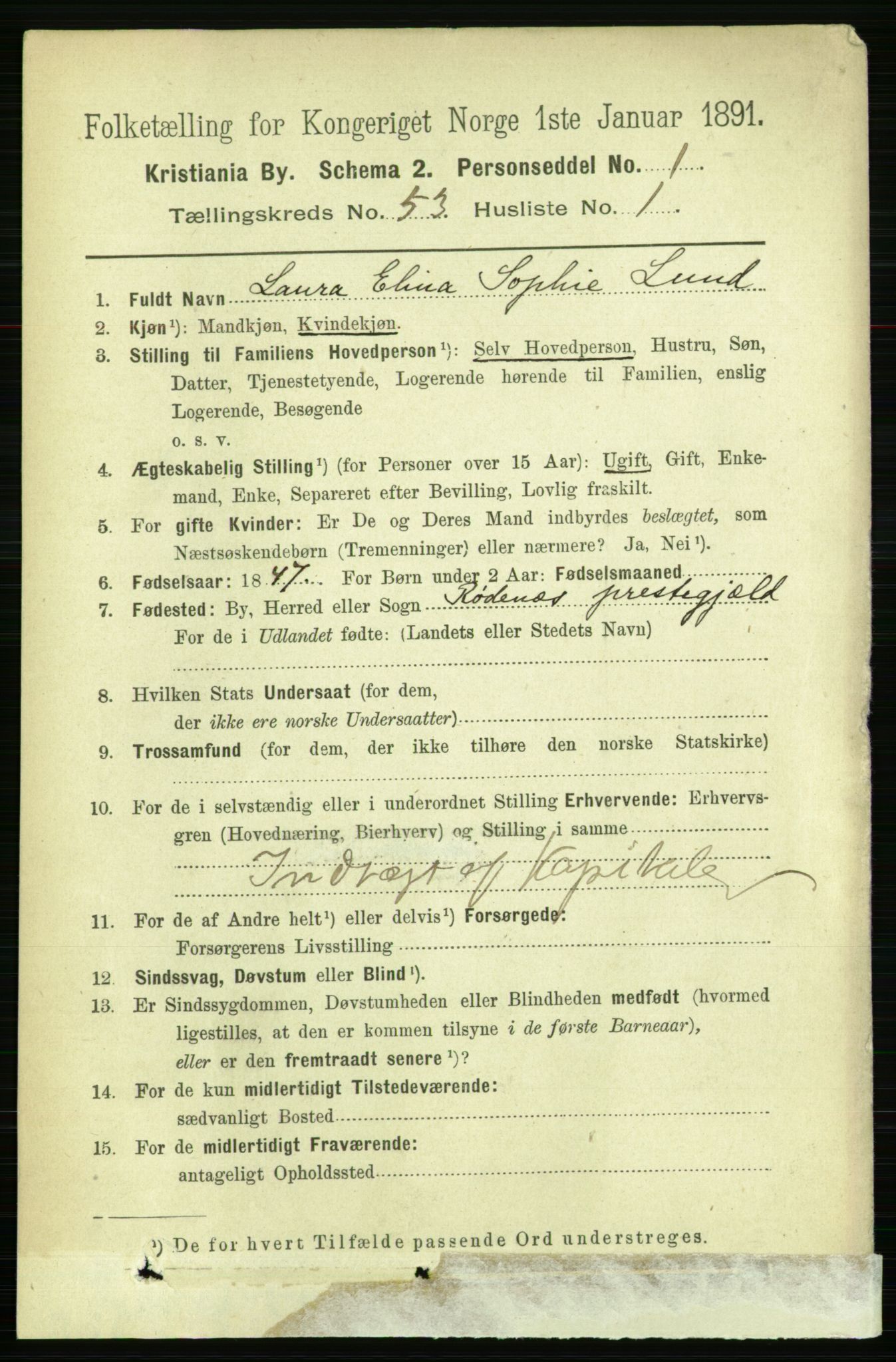 RA, 1891 census for 0301 Kristiania, 1891, p. 29761