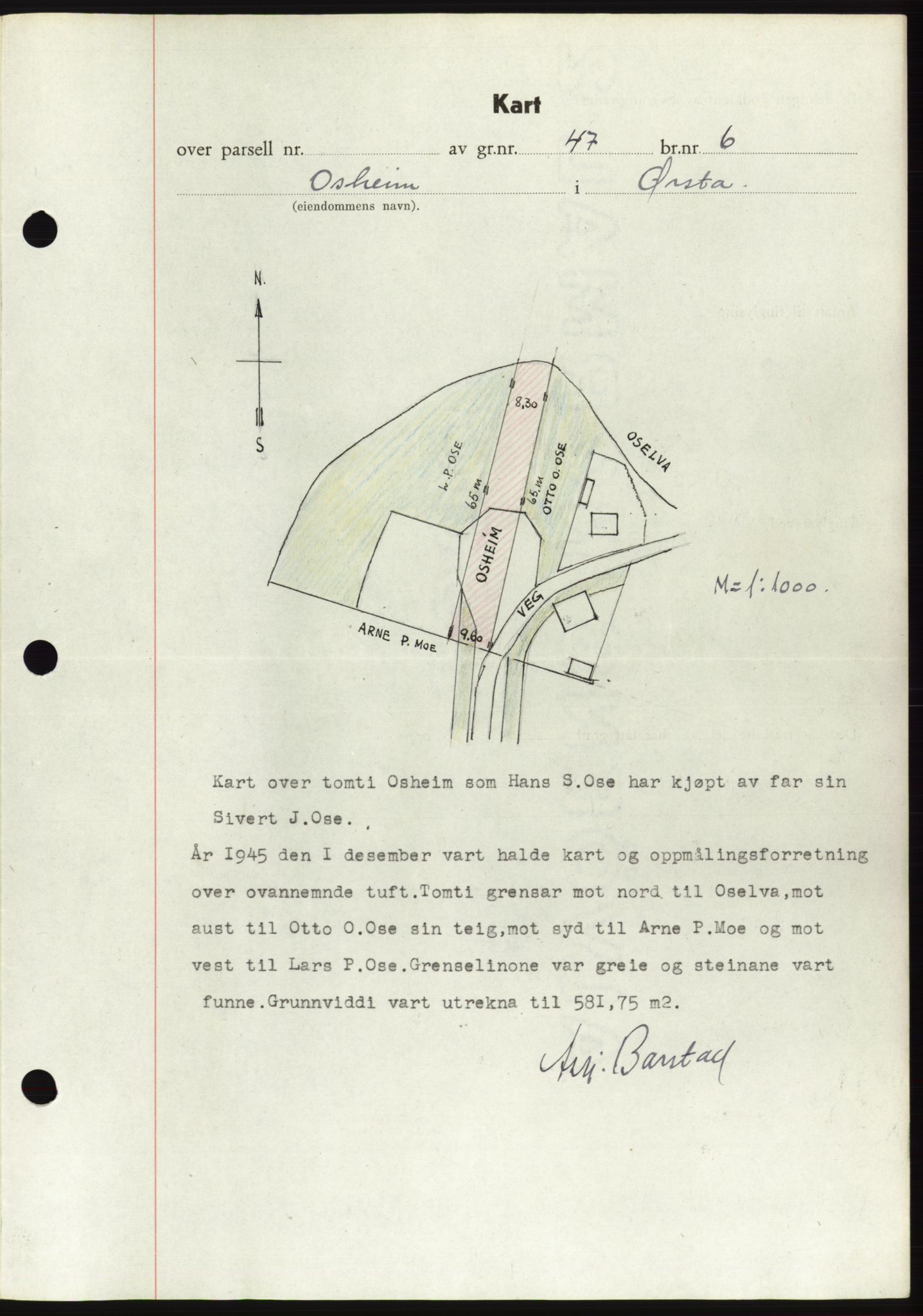 Søre Sunnmøre sorenskriveri, AV/SAT-A-4122/1/2/2C/L0077: Mortgage book no. 3A, 1945-1946, Diary no: : 4/1946