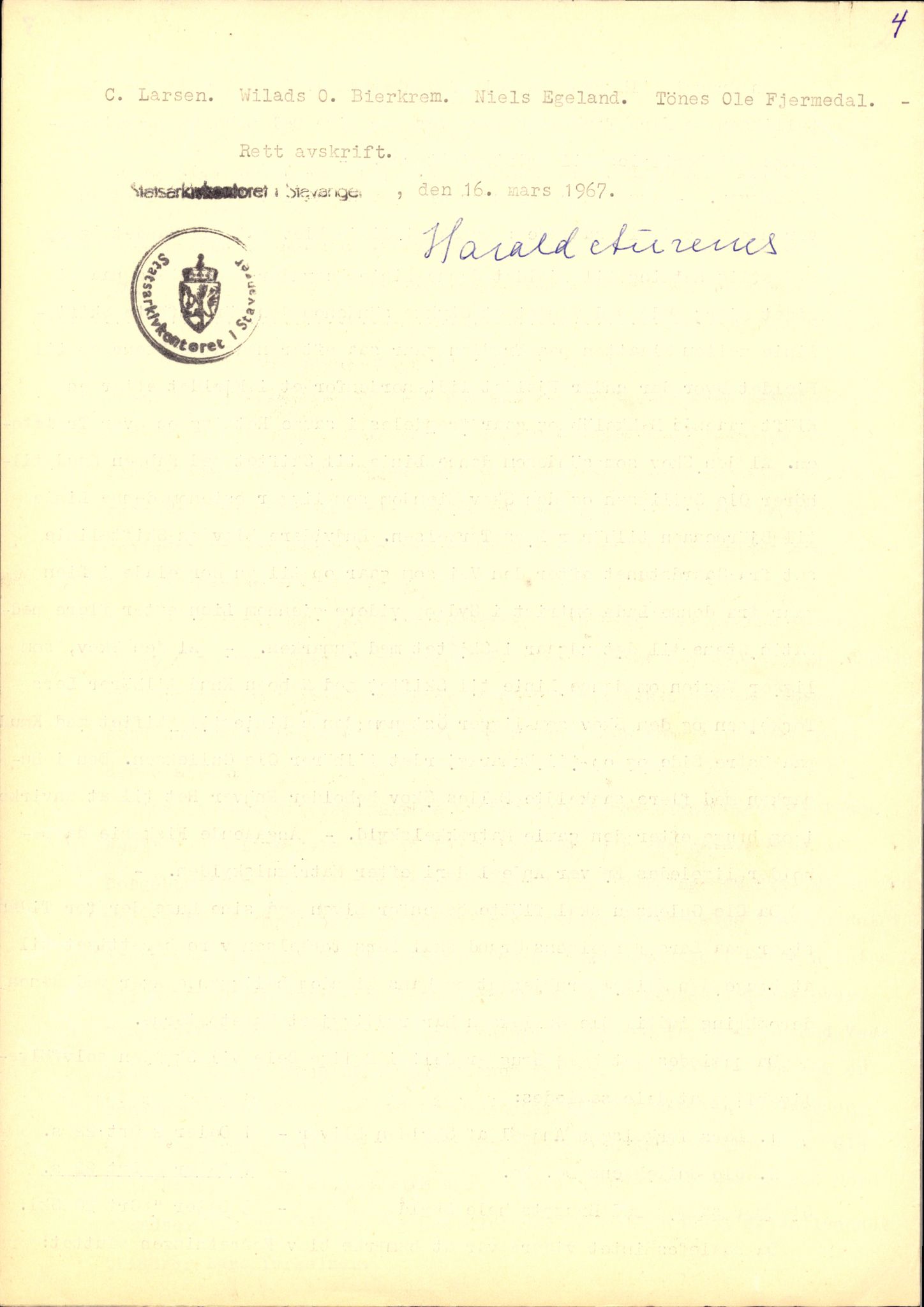 Statsarkivet i Stavanger, AV/SAST-A-101971/03/Y/Yj/L0052: Avskrifter sortert etter gårdsnavn: Landråk  - Leidland, 1750-1930, p. 258