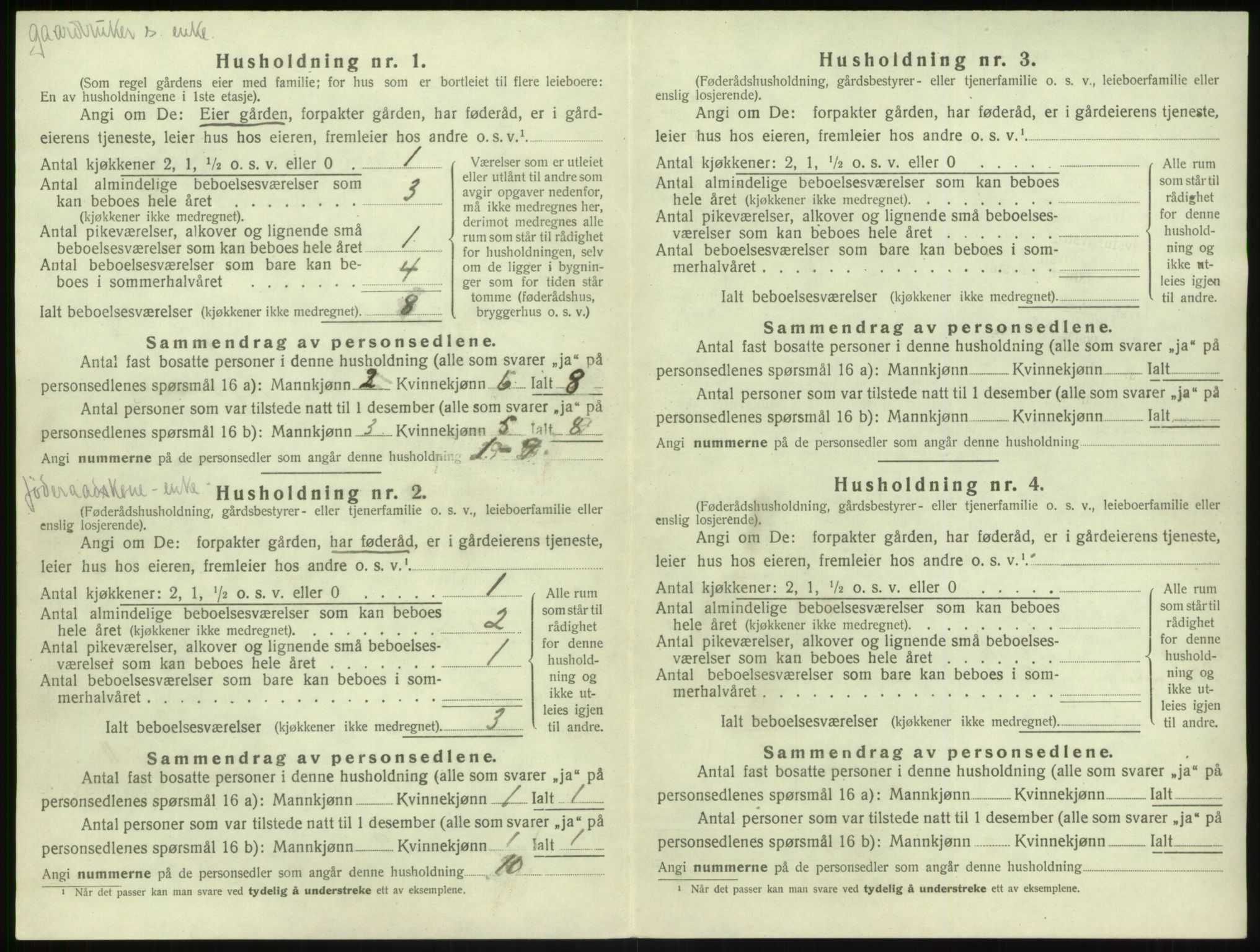 SAB, 1920 census for Kyrkjebø, 1920, p. 161