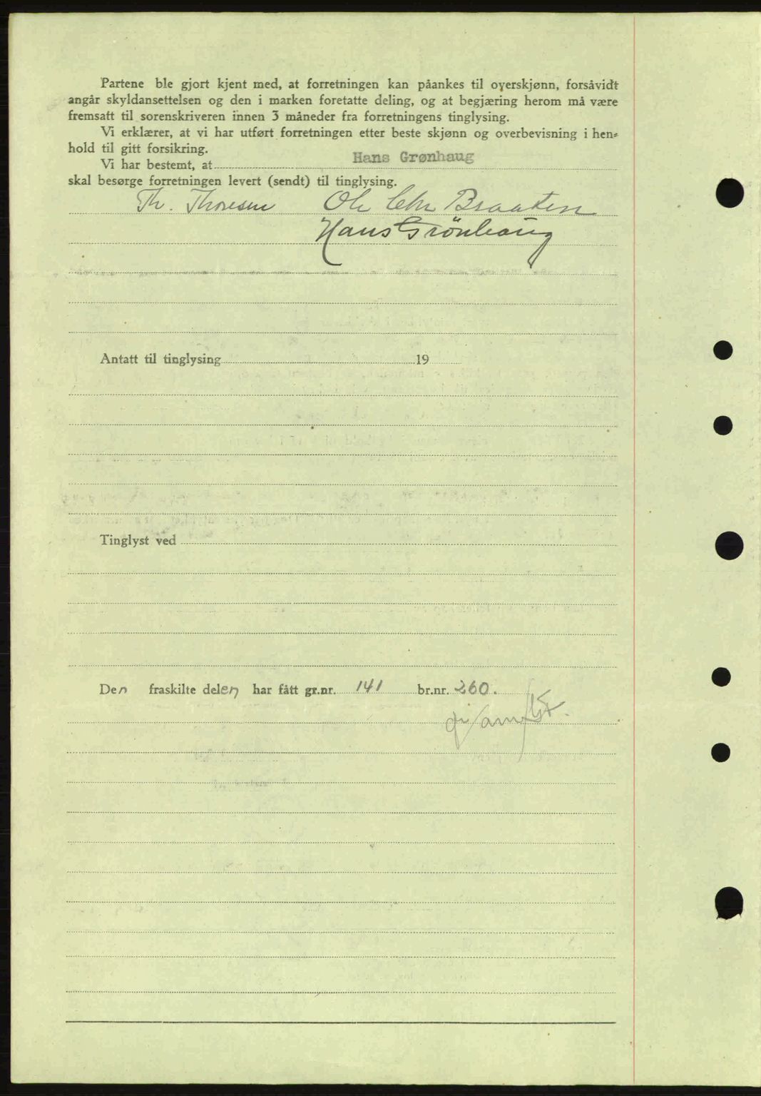 Idd og Marker sorenskriveri, AV/SAO-A-10283/G/Gb/Gbb/L0007: Mortgage book no. A7, 1944-1945, Diary no: : 1169/1944