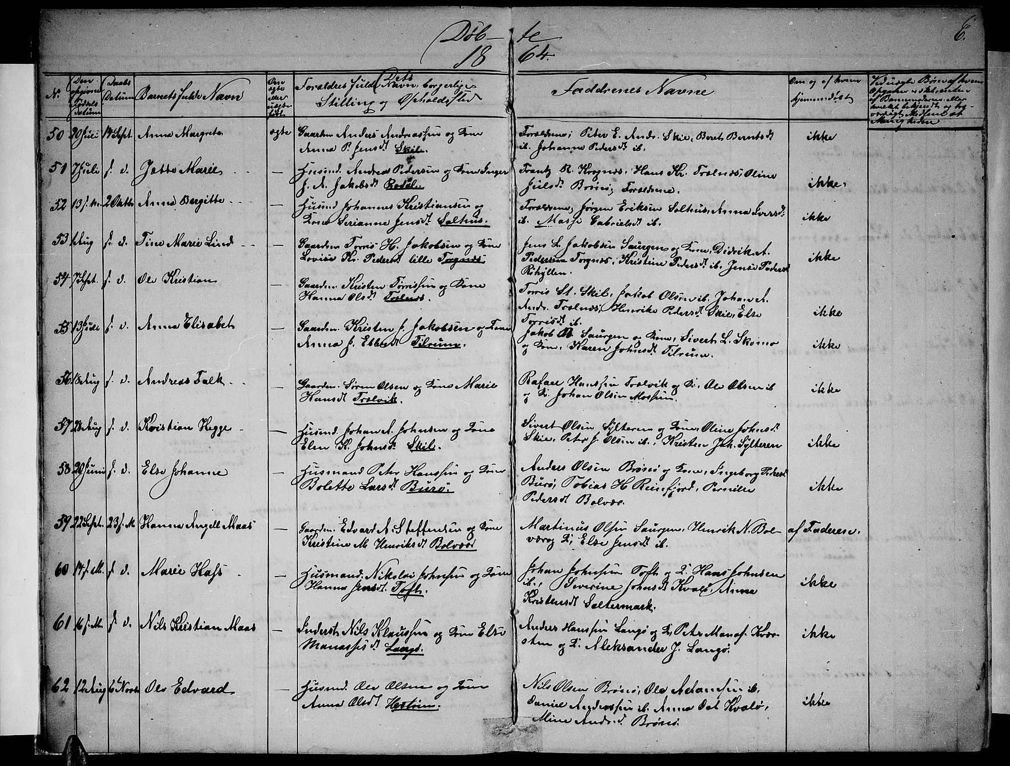Ministerialprotokoller, klokkerbøker og fødselsregistre - Nordland, SAT/A-1459/813/L0212: Parish register (copy) no. 813C04, 1864-1886, p. 6