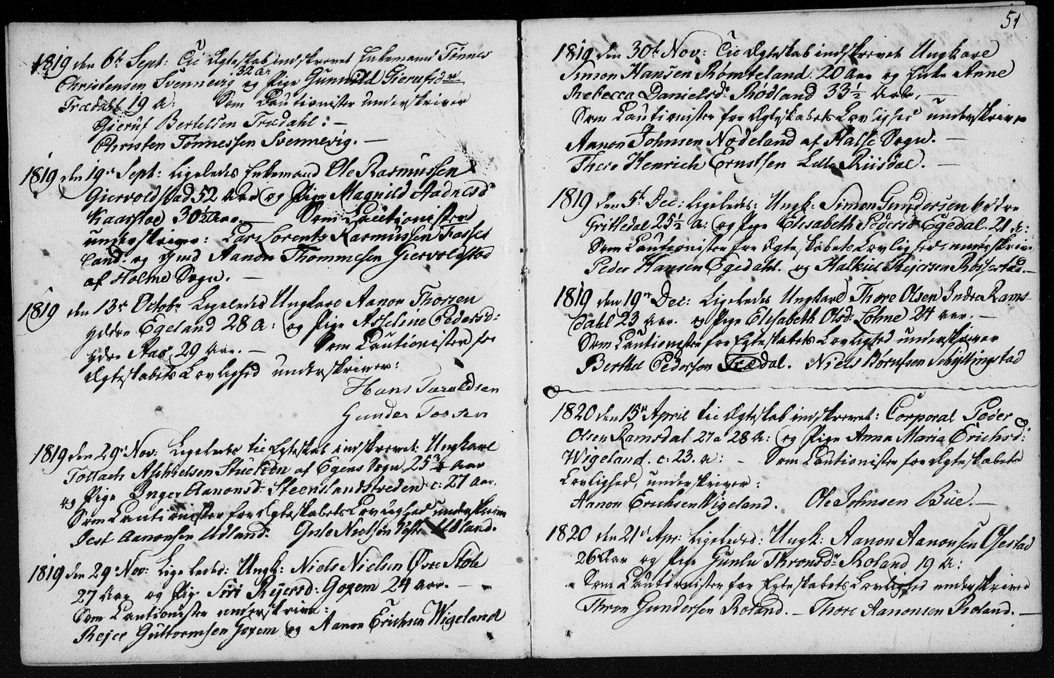 Sør-Audnedal sokneprestkontor, SAK/1111-0039/F/Fa/Fab/L0003: Parish register (official) no. A 3, 1766-1828, p. 51