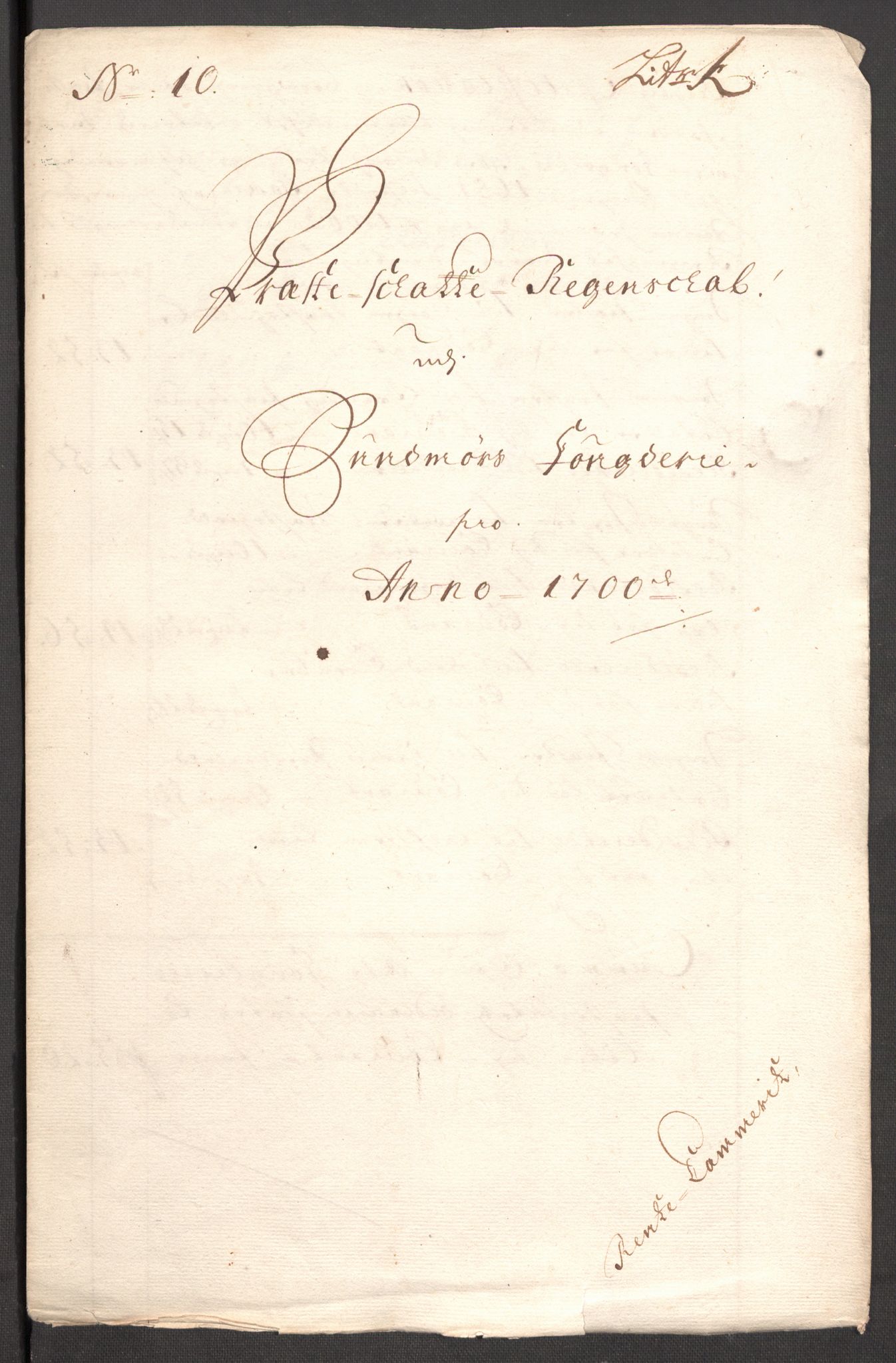 Rentekammeret inntil 1814, Reviderte regnskaper, Fogderegnskap, RA/EA-4092/R54/L3558: Fogderegnskap Sunnmøre, 1700-1701, p. 257