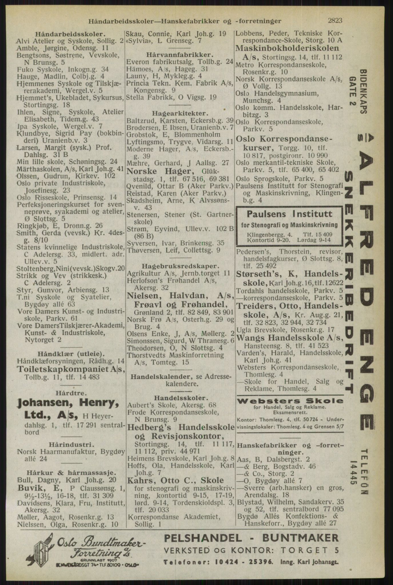 Kristiania/Oslo adressebok, PUBL/-, 1944, p. 2823