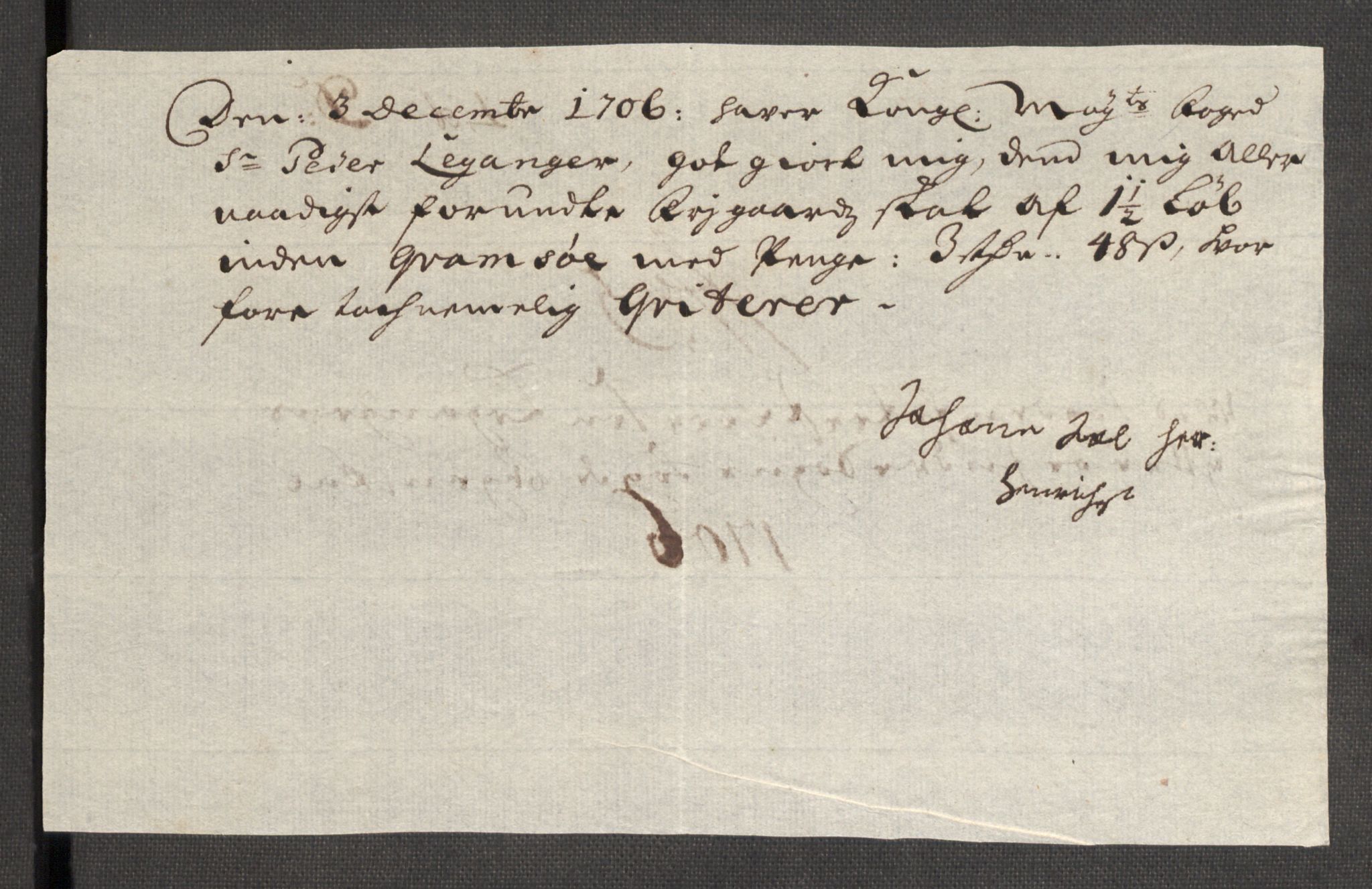 Rentekammeret inntil 1814, Reviderte regnskaper, Fogderegnskap, AV/RA-EA-4092/R52/L3314: Fogderegnskap Sogn, 1705-1707, p. 371