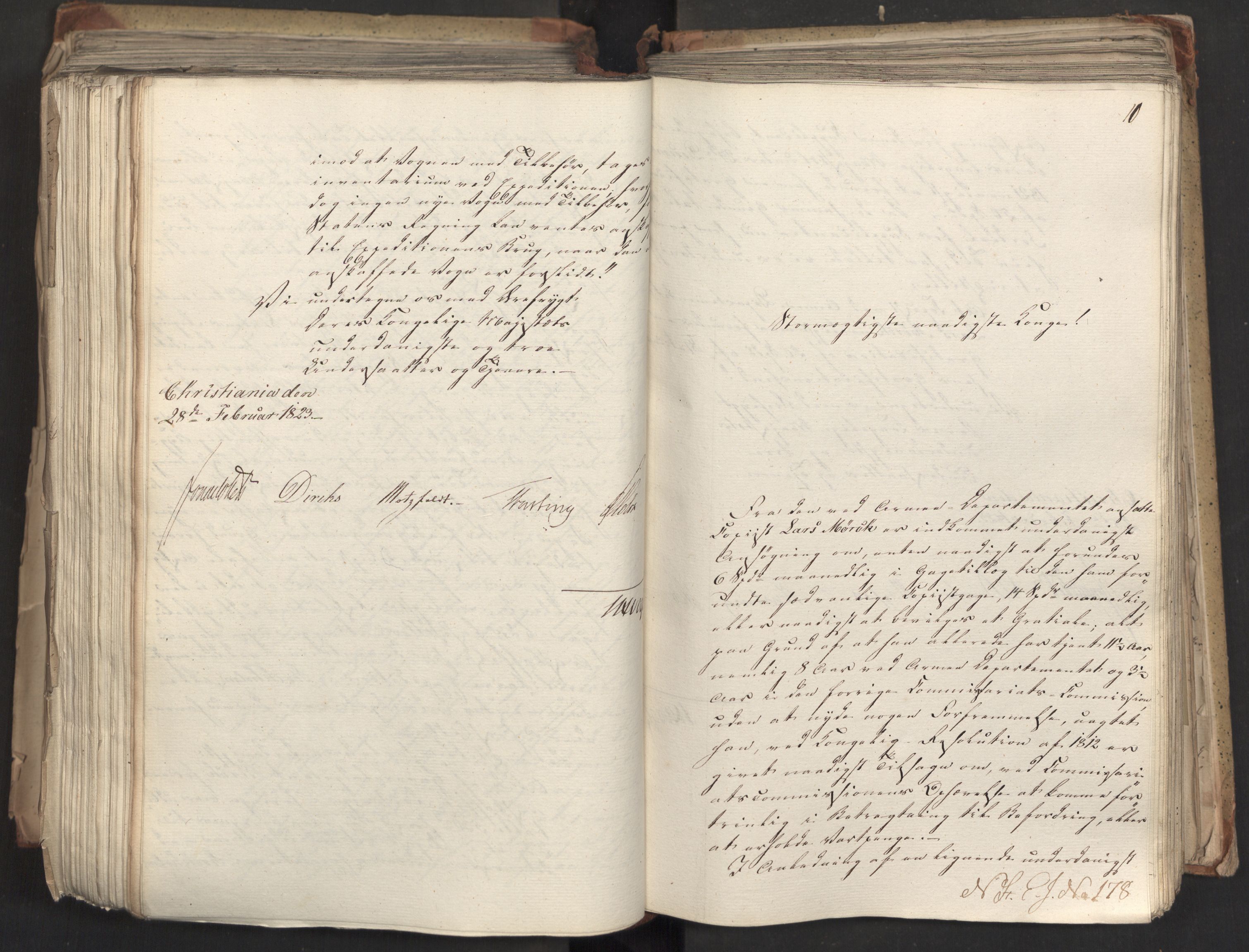 Statsrådsavdelingen i Stockholm, AV/RA-S-1003/D/Da/L0033: Regjeringsinnstillinger nr. 1-274, 1823, p. 452