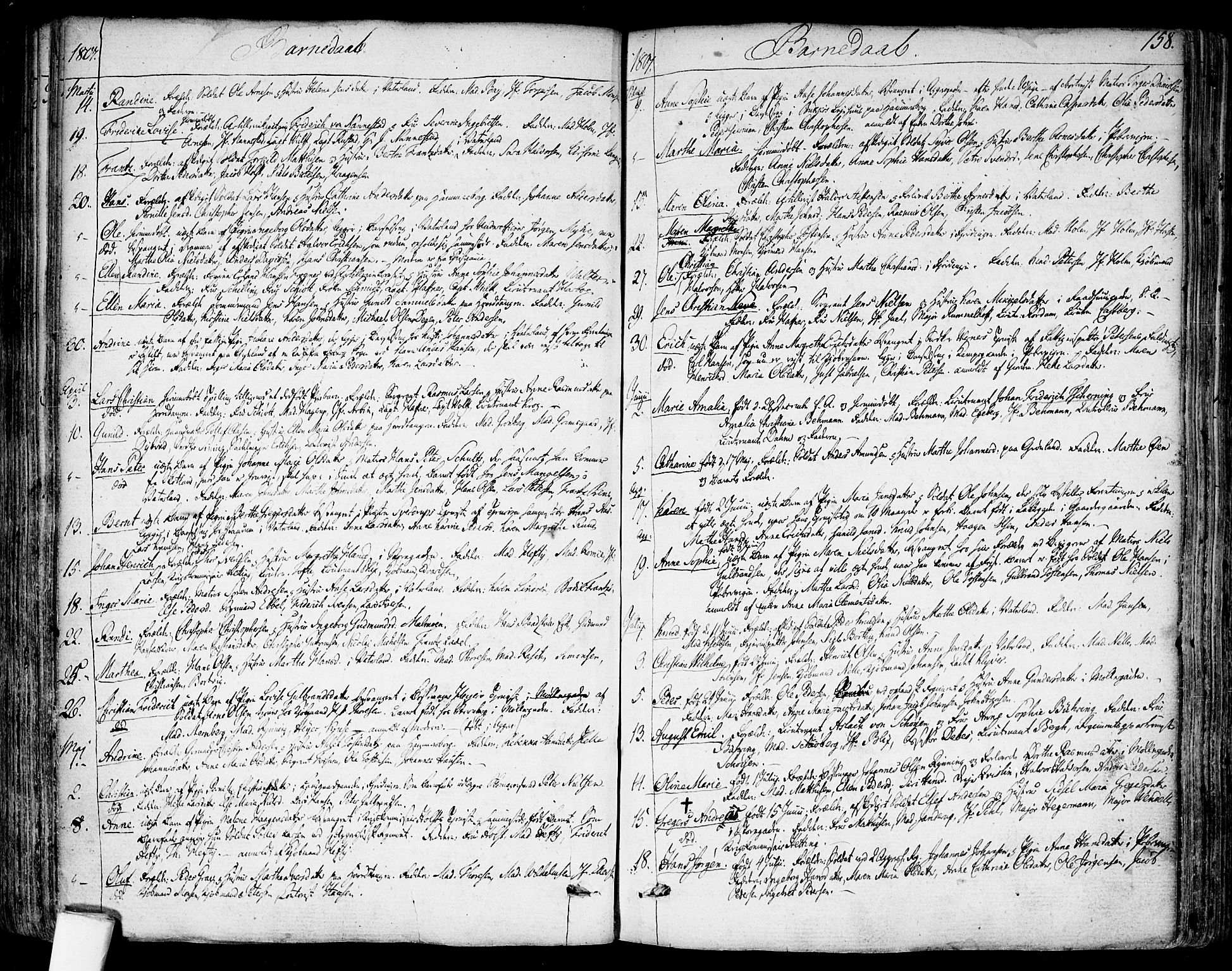 Garnisonsmenigheten Kirkebøker, AV/SAO-A-10846/F/Fa/L0003: Parish register (official) no. 3, 1777-1809, p. 158
