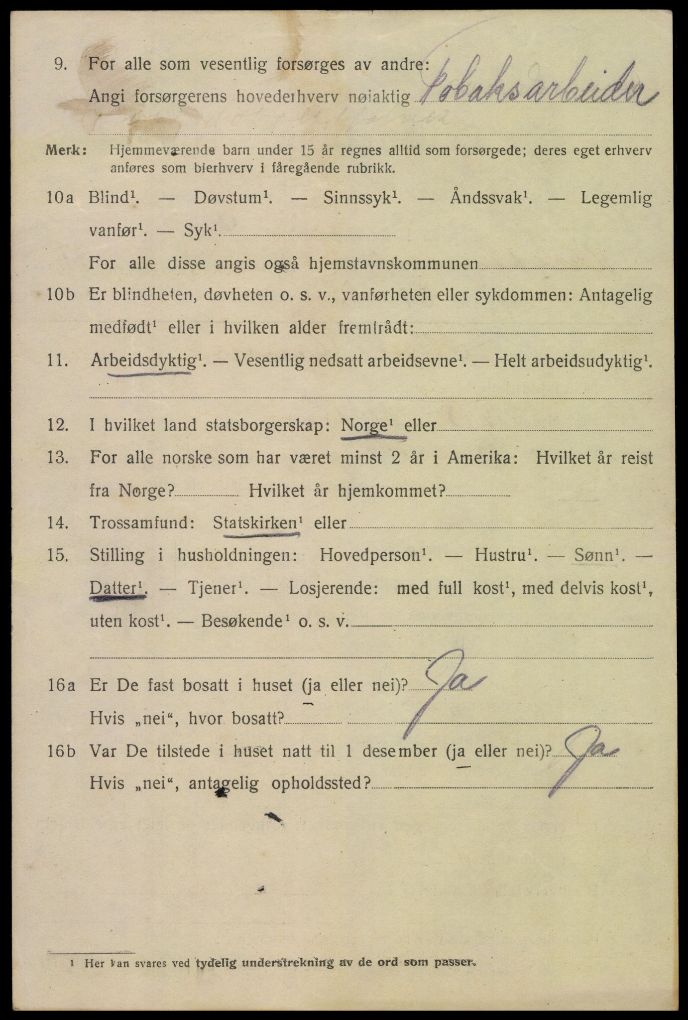 SAK, 1920 census for Kristiansand, 1920, p. 25692