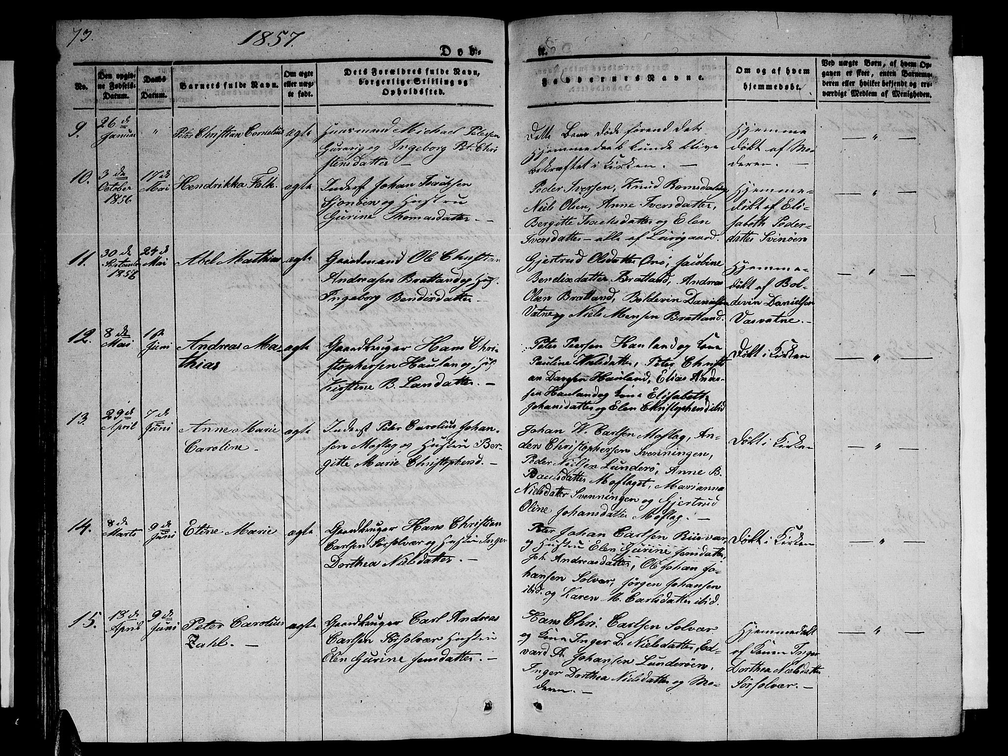 Ministerialprotokoller, klokkerbøker og fødselsregistre - Nordland, AV/SAT-A-1459/839/L0572: Parish register (copy) no. 839C02, 1841-1873, p. 73