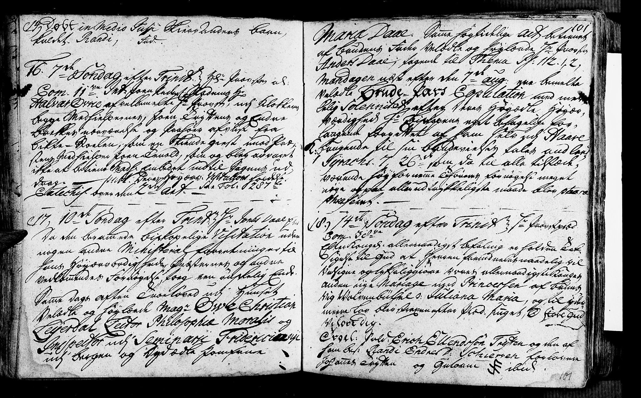 Vik sokneprestembete, SAB/A-81501: Parish register (official) no. A 2 /1, 1740-1757, p. 101