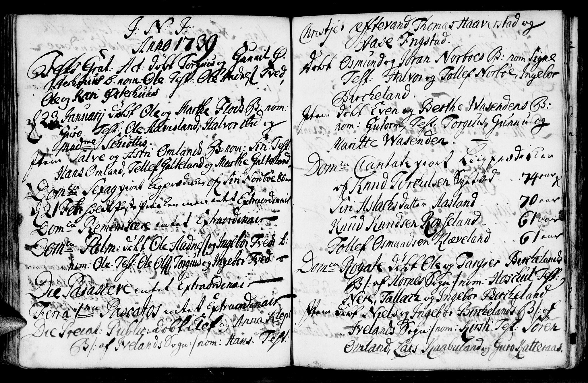 Evje sokneprestkontor, AV/SAK-1111-0008/F/Fa/Faa/L0001: Parish register (official) no. A 1, 1705-1760, p. 91