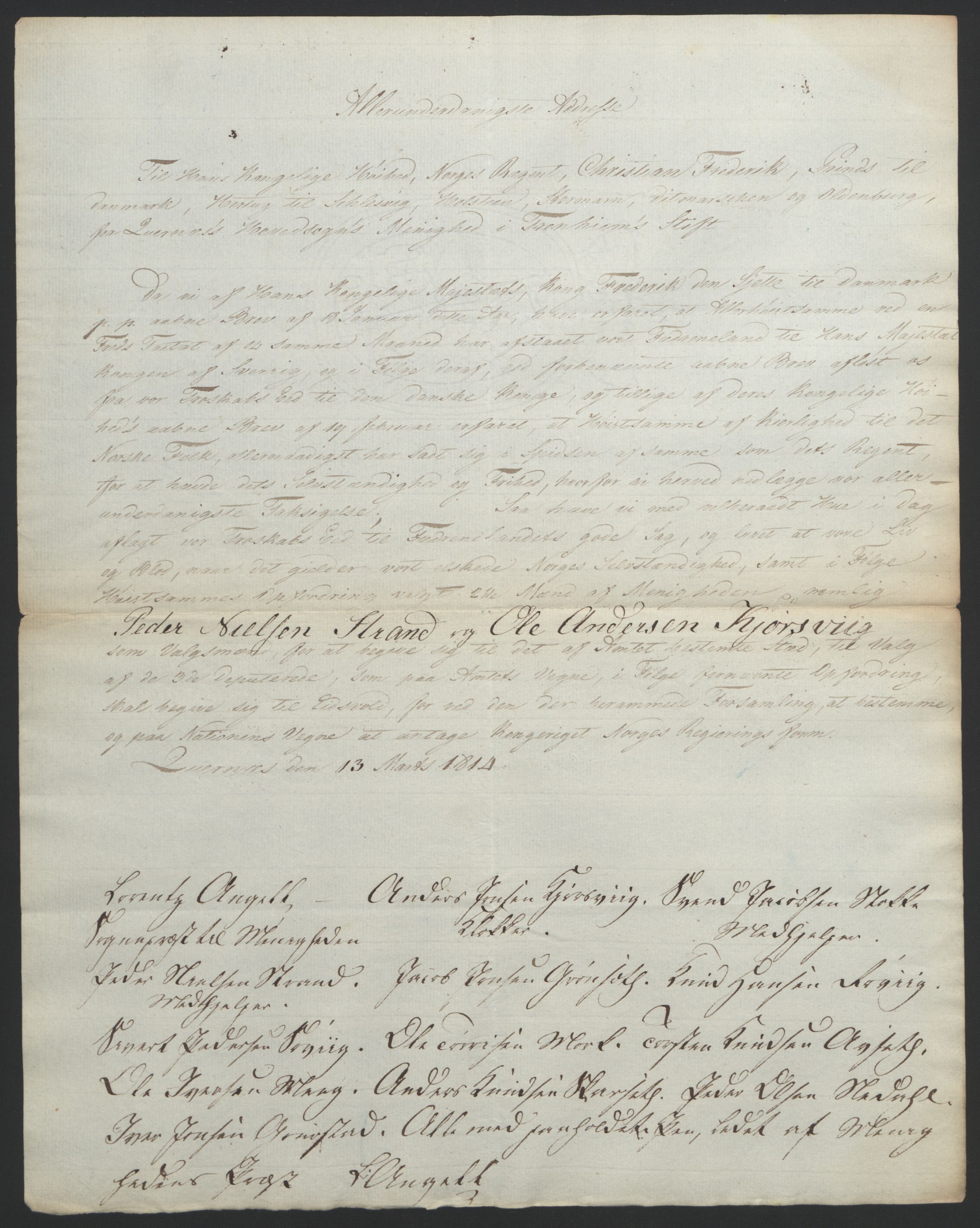 Statsrådssekretariatet, RA/S-1001/D/Db/L0008: Fullmakter for Eidsvollsrepresentantene i 1814. , 1814, p. 388