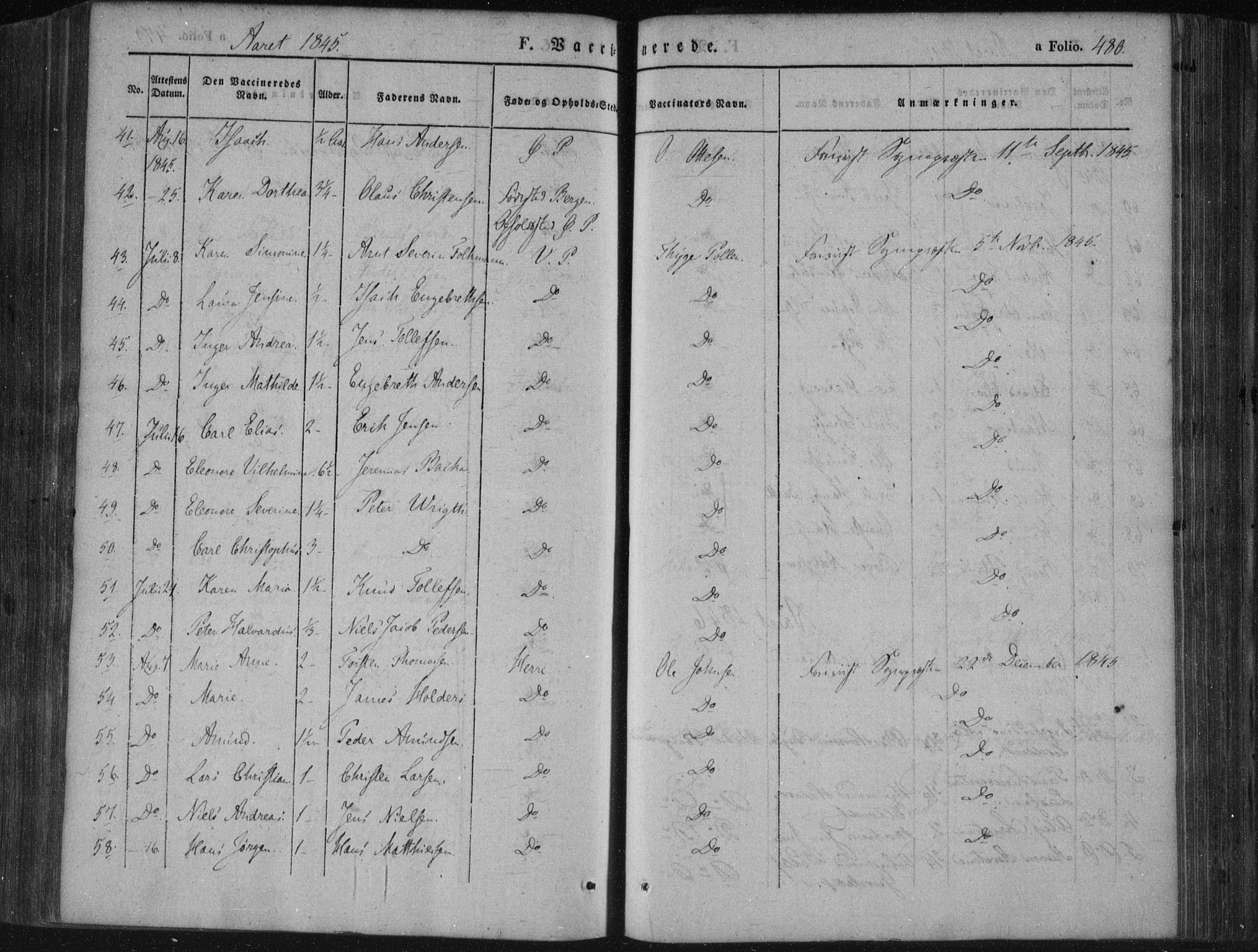 Porsgrunn kirkebøker , AV/SAKO-A-104/F/Fa/L0006: Parish register (official) no. 6, 1841-1857, p. 480