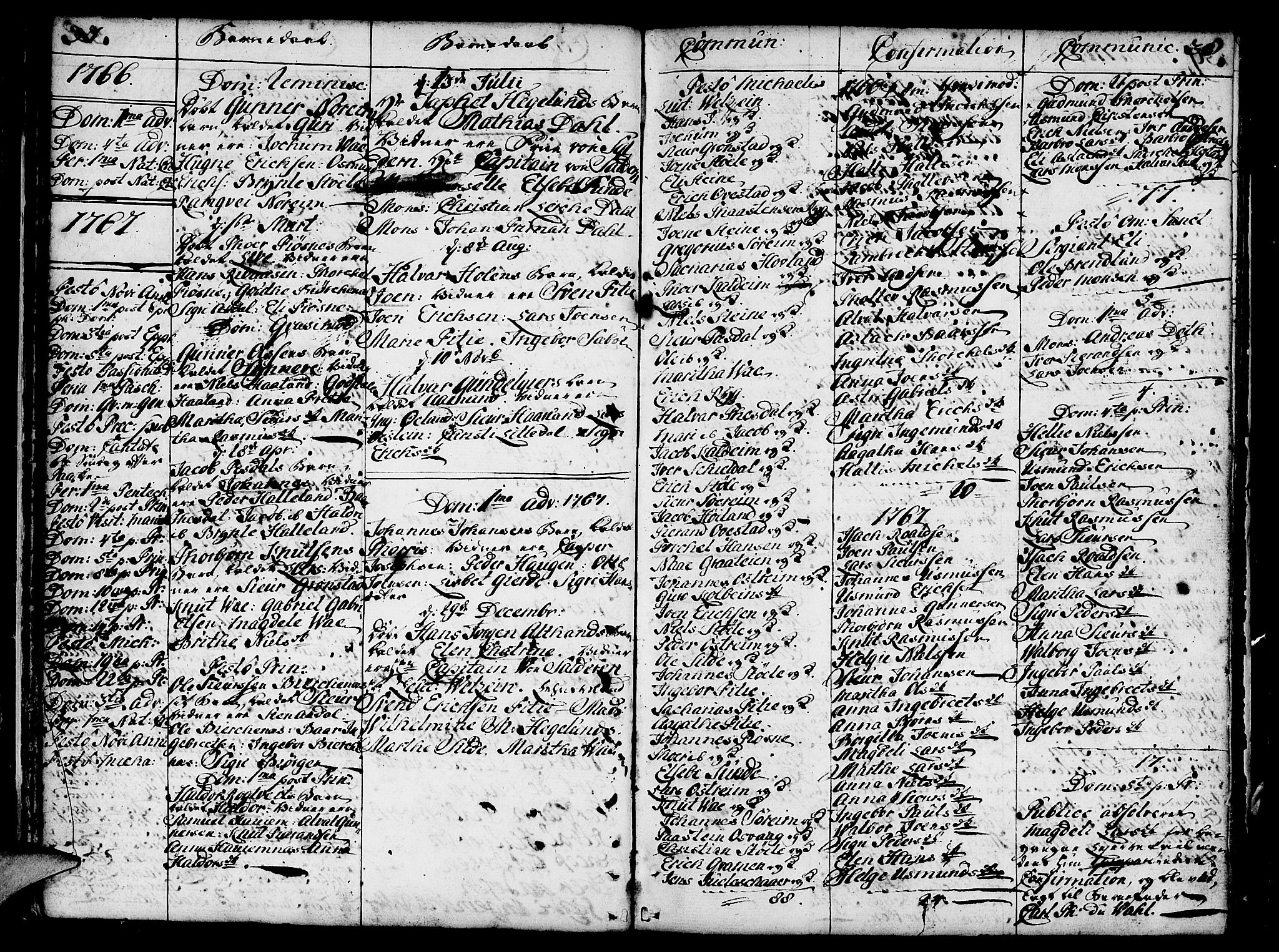 Etne sokneprestembete, SAB/A-75001/H/Haa: Parish register (official) no. A 3 /1, 1755-1782, p. 37-38
