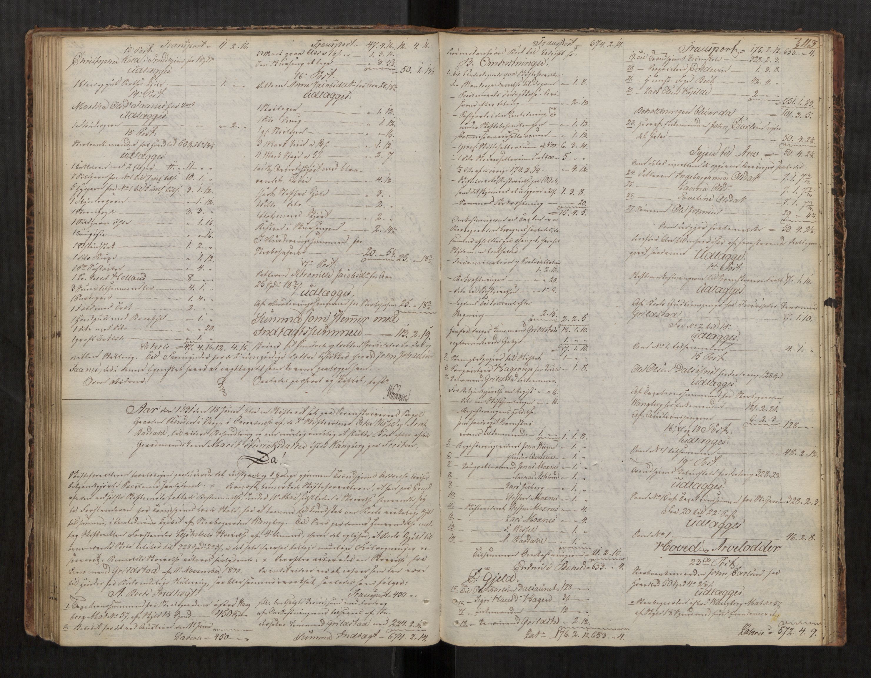 Stjør- og Verdal sorenskriveri, AV/SAT-A-4167/1/3/3A/L0030: Skifteprotokoll 25, 1818-1833, p. 113