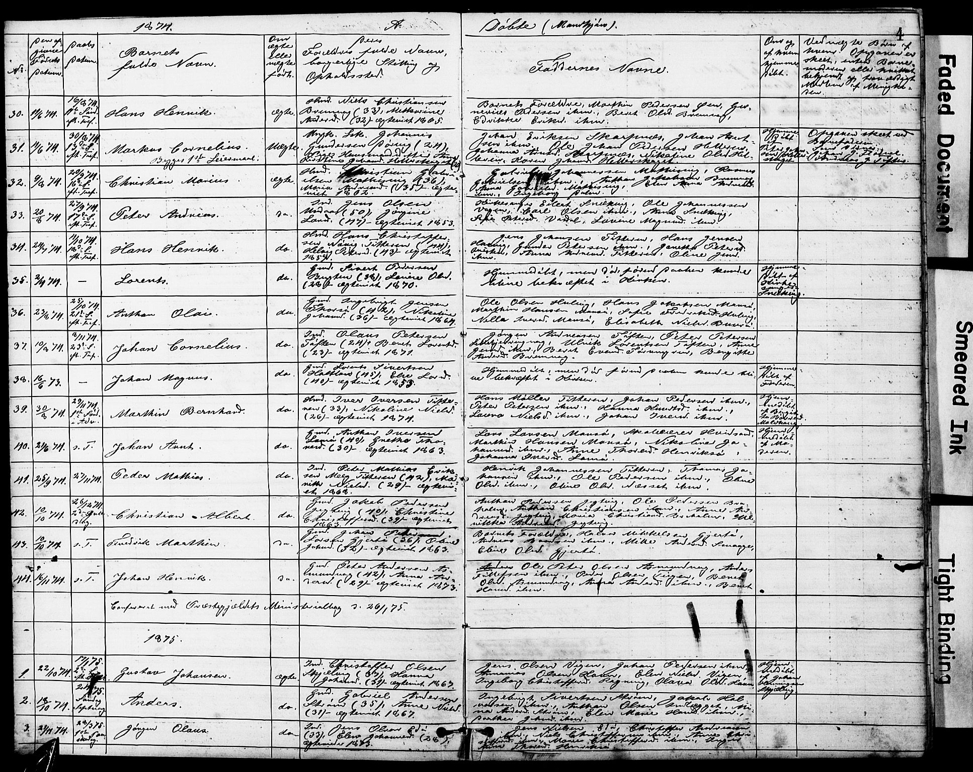 Ministerialprotokoller, klokkerbøker og fødselsregistre - Sør-Trøndelag, SAT/A-1456/634/L0541: Parish register (copy) no. 634C03, 1874-1891, p. 4