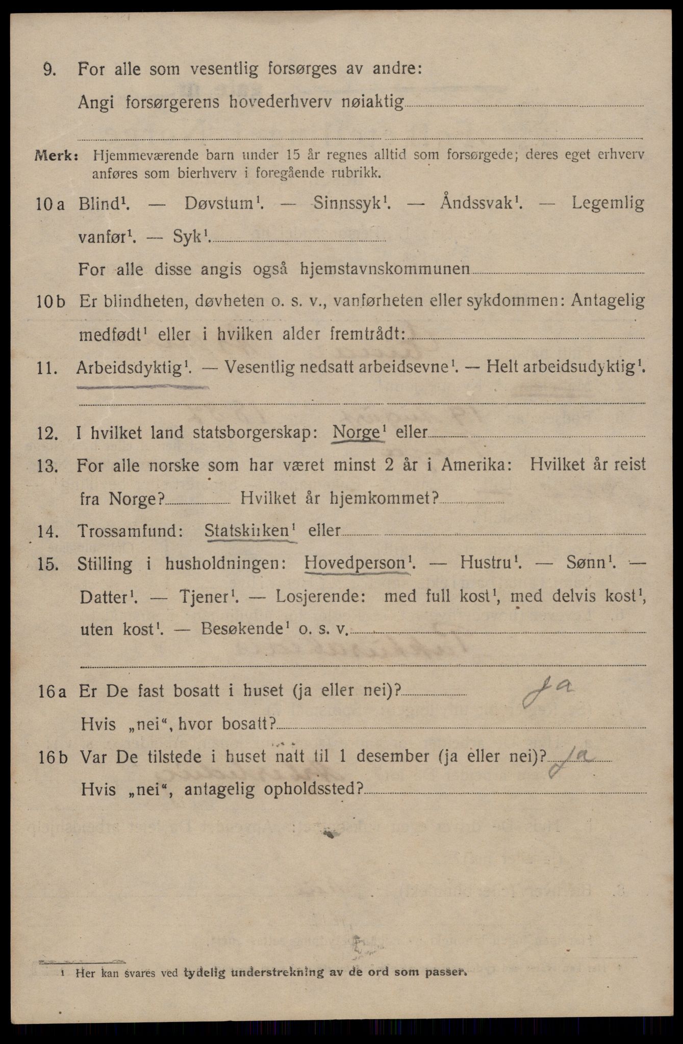 SAT, 1920 census for Trondheim, 1920, p. 106479