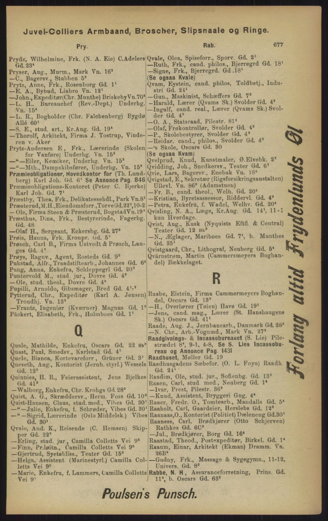 Kristiania/Oslo adressebok, PUBL/-, 1902, p. 677