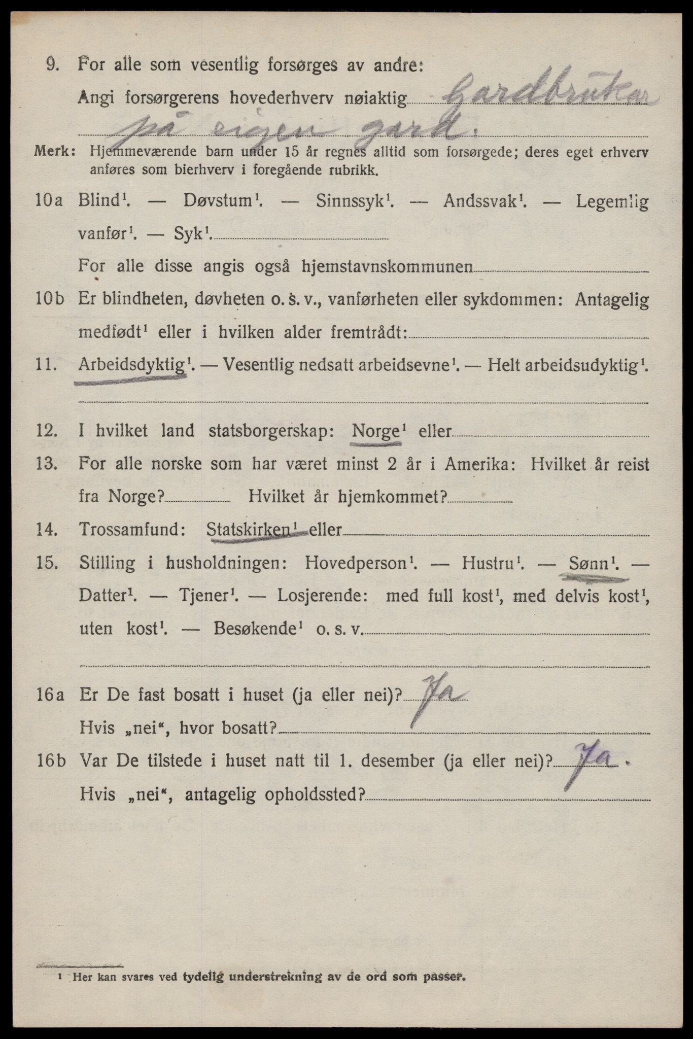 SAST, 1920 census for Hetland, 1920, p. 26484