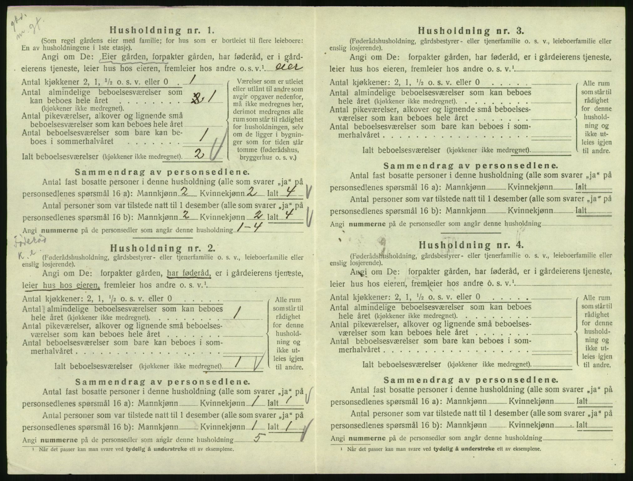 SAT, 1920 census for Syvde, 1920, p. 331