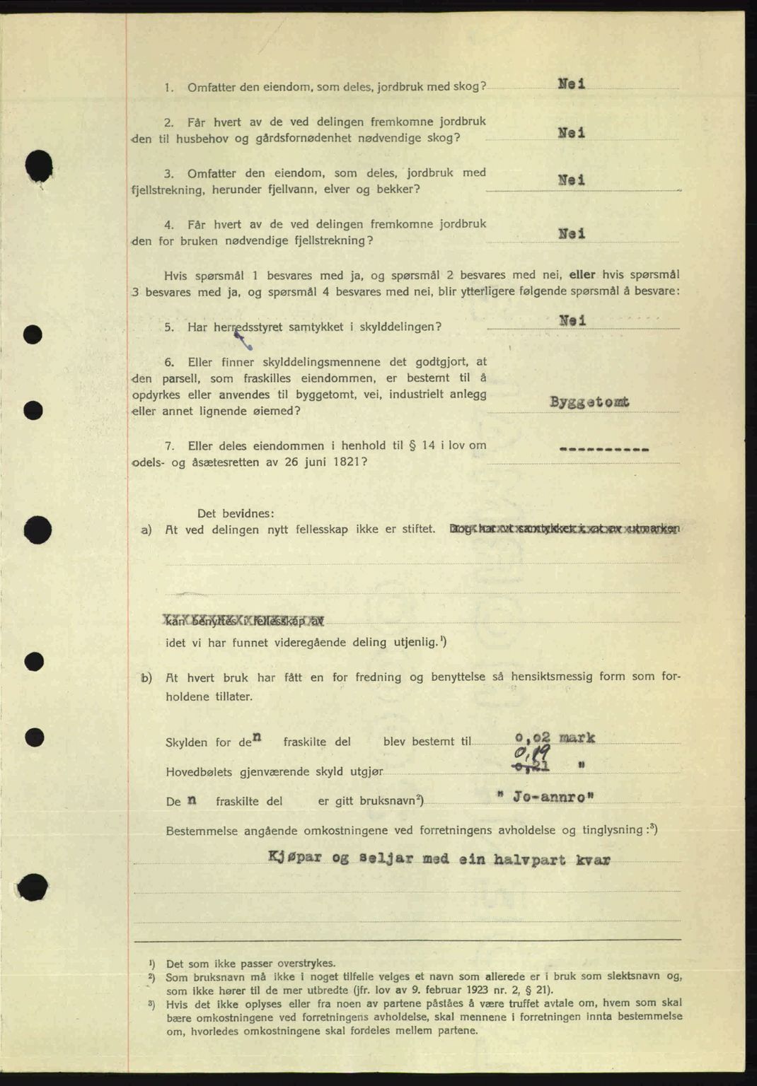 Nordre Sunnmøre sorenskriveri, AV/SAT-A-0006/1/2/2C/2Ca: Mortgage book no. A26, 1947-1948, Diary no: : 2108/1947