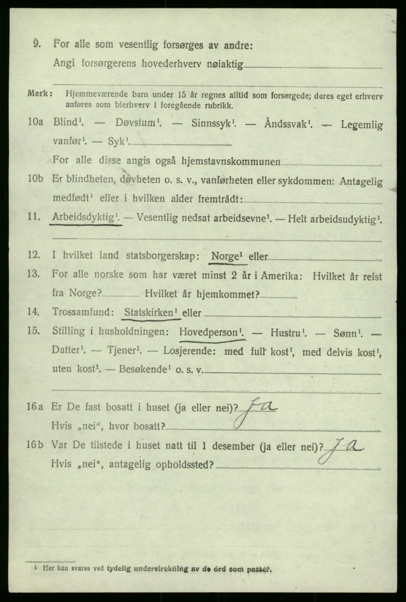 SAB, 1920 census for Brekke, 1920, p. 1479