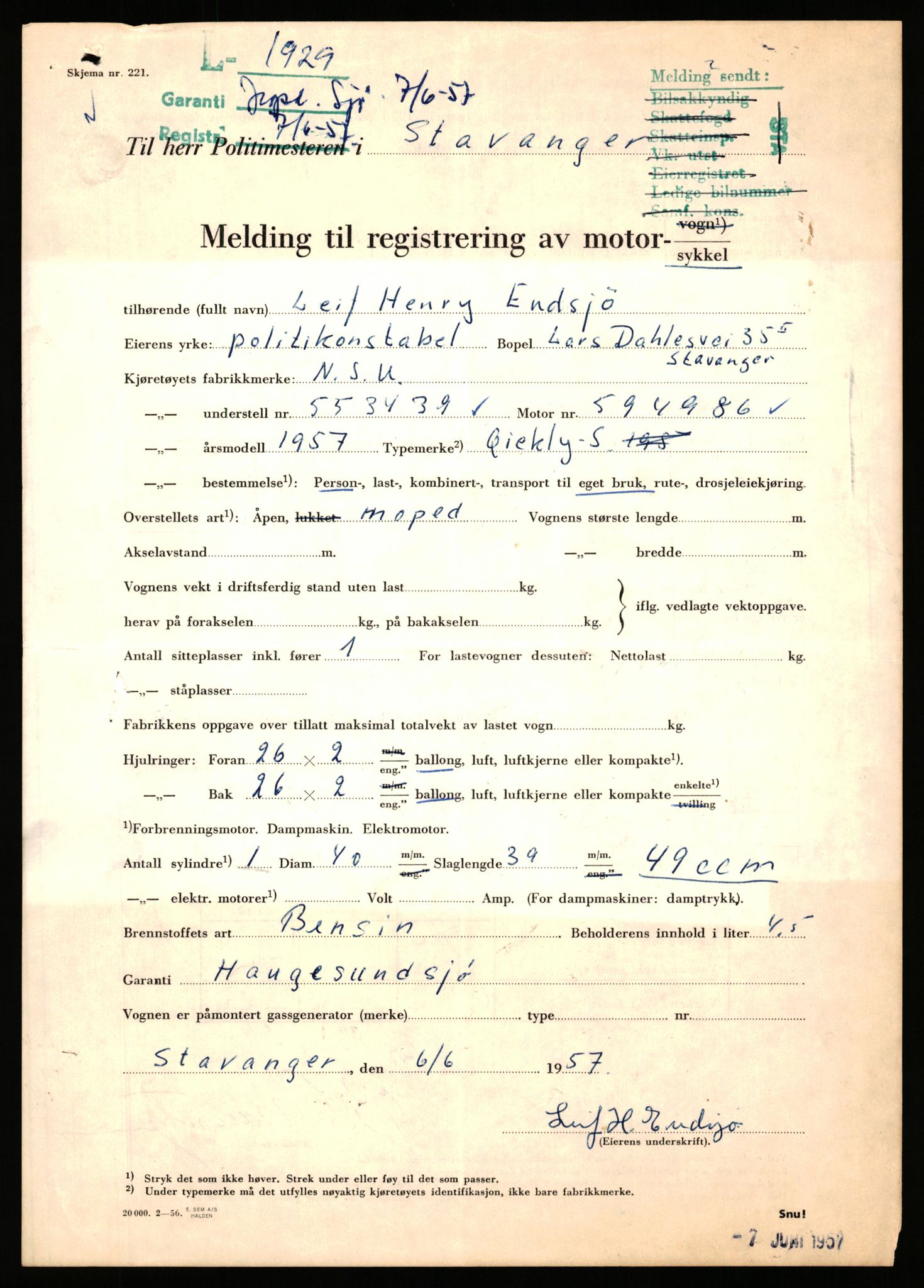 Stavanger trafikkstasjon, AV/SAST-A-101942/0/F/L0006: L-1700 - L-2149, 1930-1971, p. 937