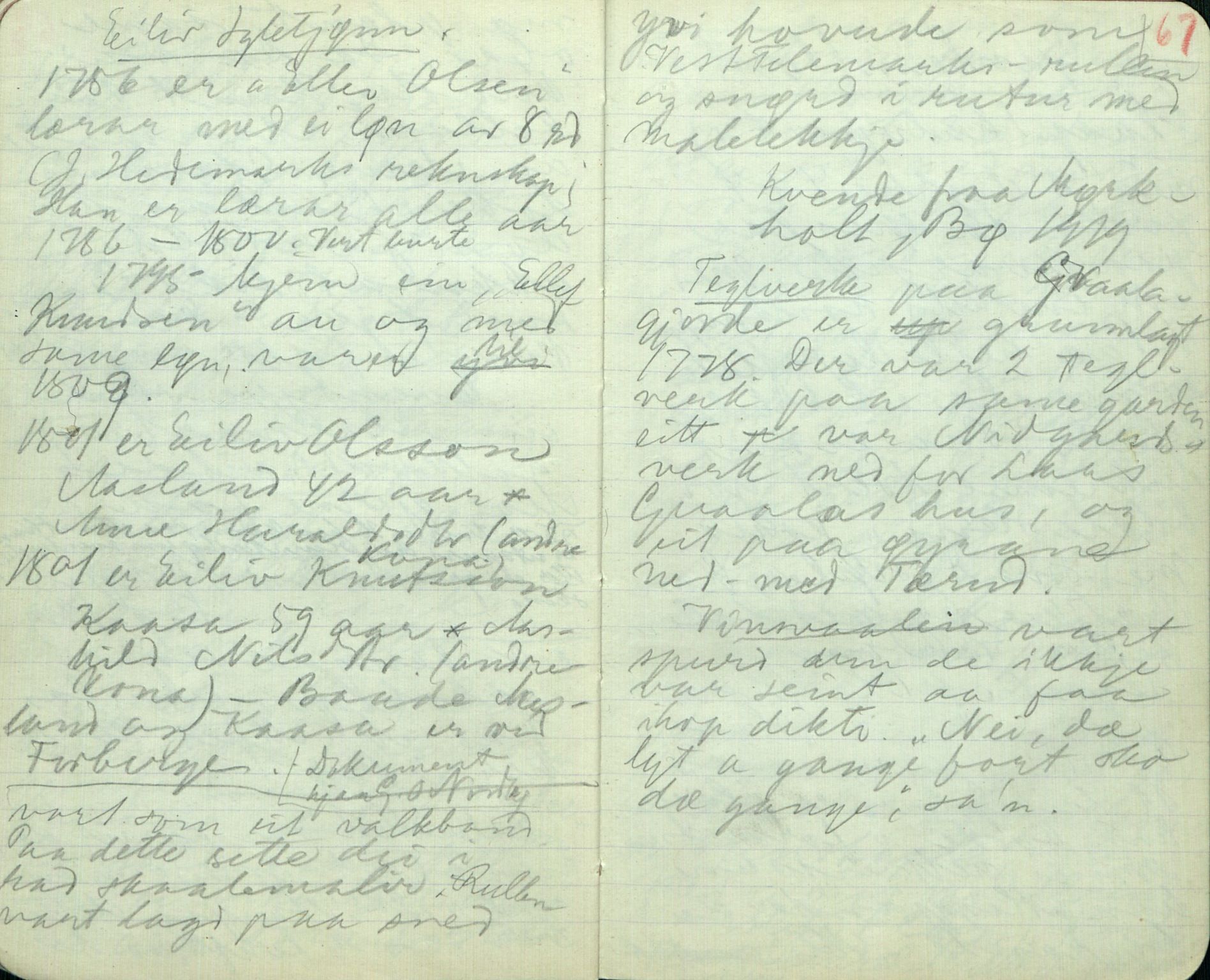 Rikard Berge, TEMU/TGM-A-1003/F/L0011/0003: 381-399 / 383 Oppskrifter frå Heddal, Bø, Sauherad, 1918-1919, p. 66-67