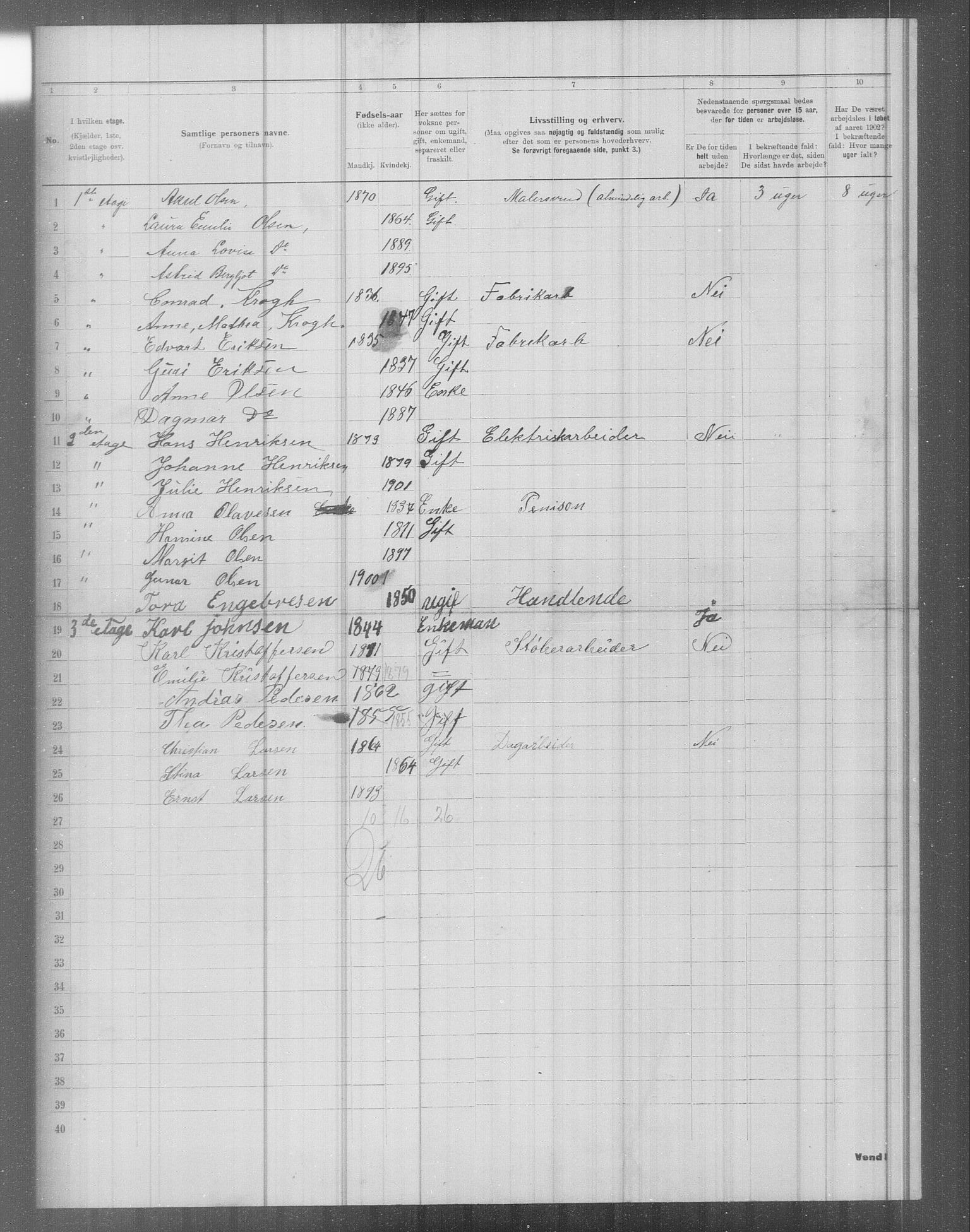 OBA, Municipal Census 1902 for Kristiania, 1902, p. 4691