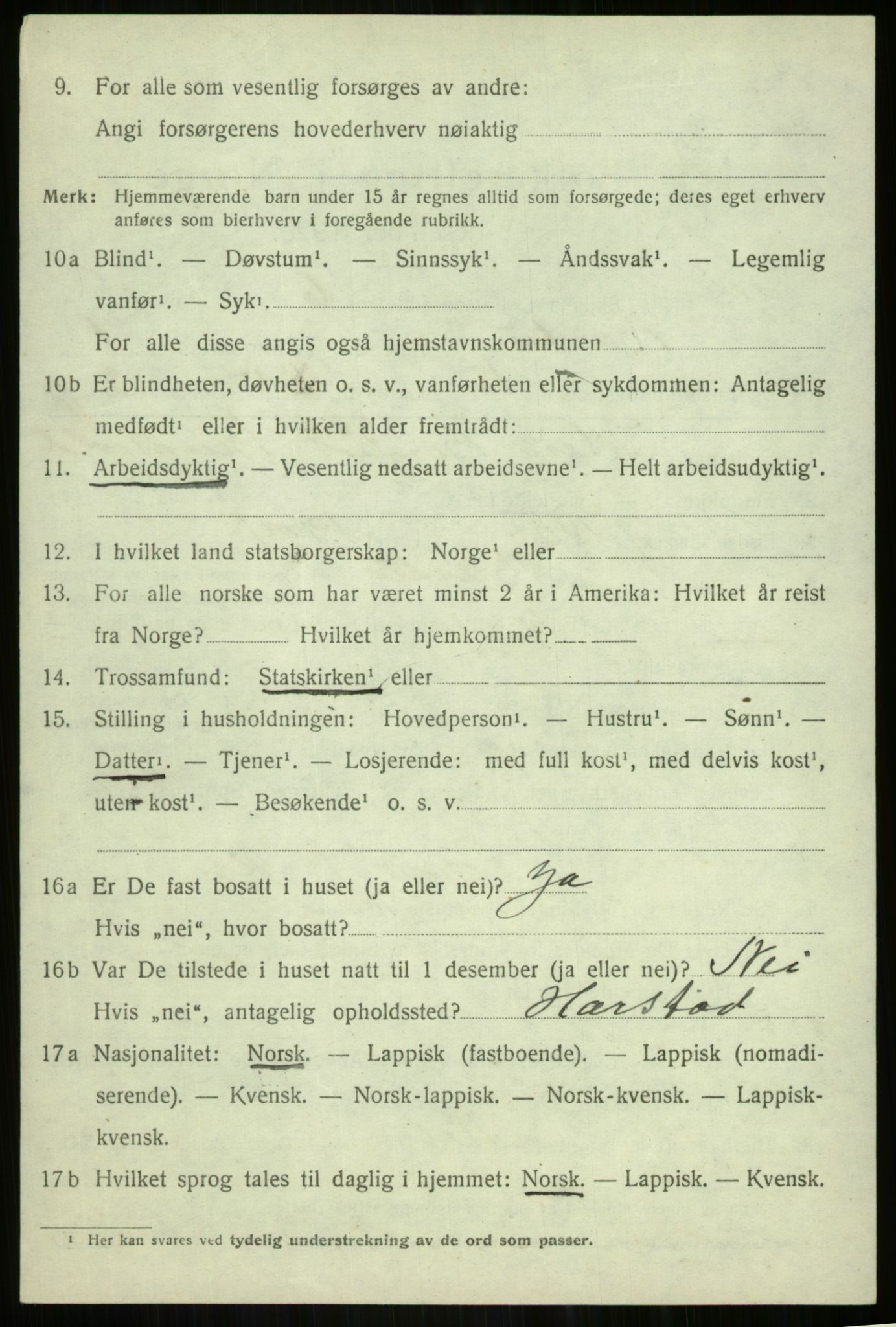 SATØ, 1920 census for Bardu, 1920, p. 793