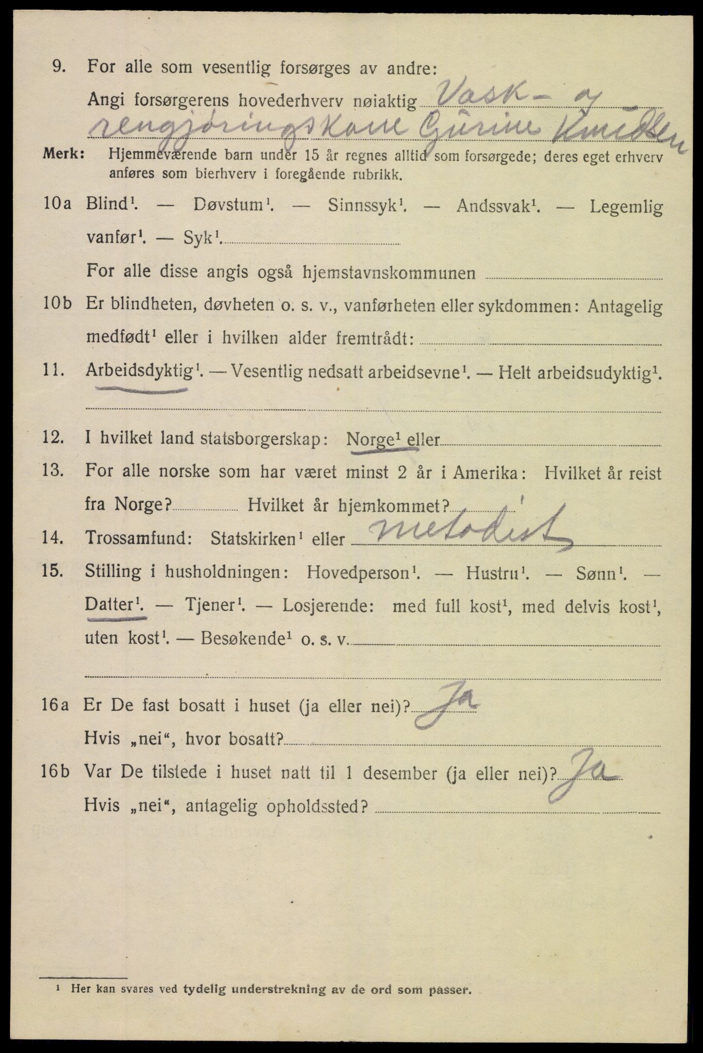 SAK, 1920 census for Arendal, 1920, p. 20265