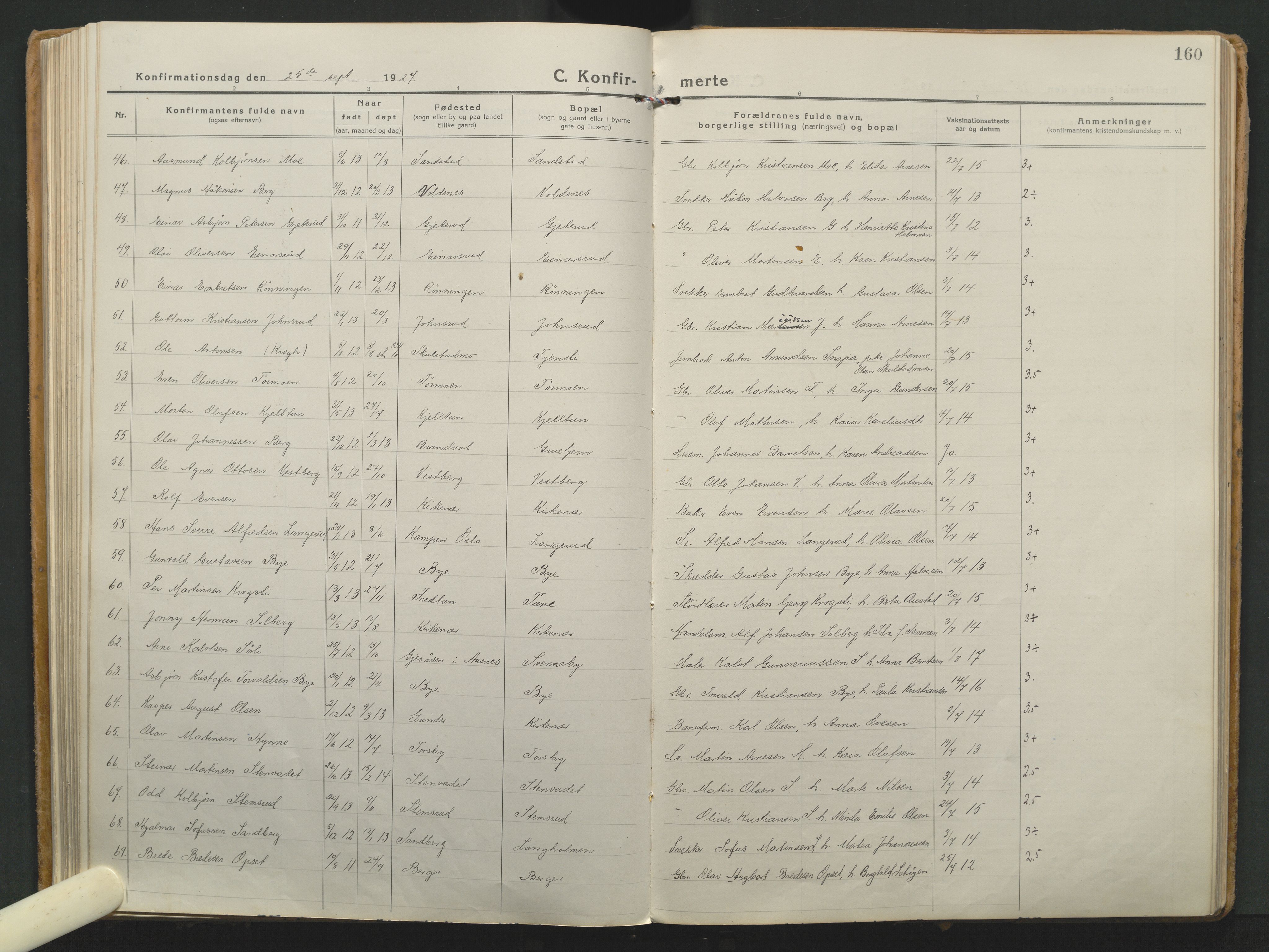 Grue prestekontor, AV/SAH-PREST-036/H/Ha/Haa/L0018: Parish register (official) no. 18, 1923-1940, p. 160