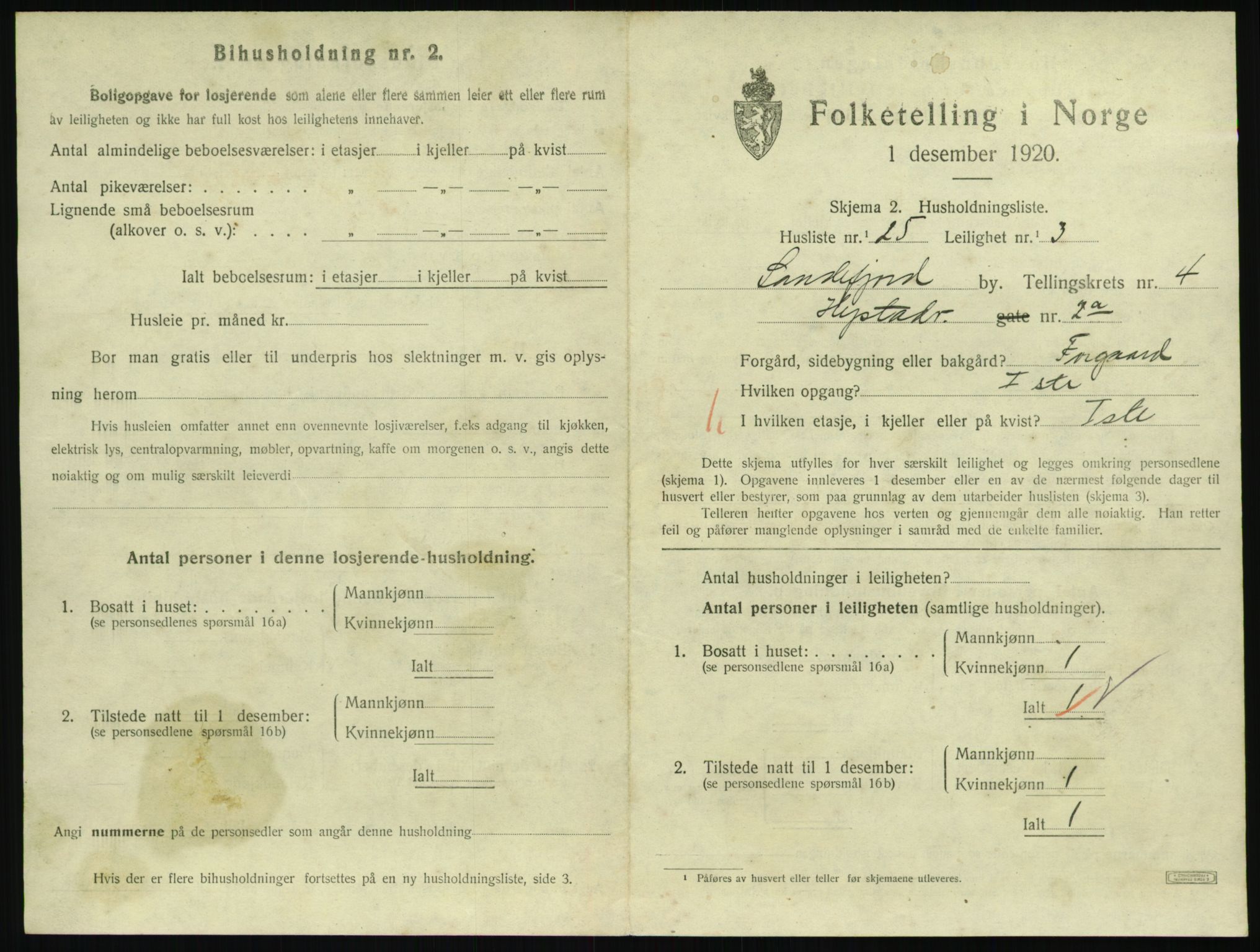 SAKO, 1920 census for Sandefjord, 1920, p. 2302