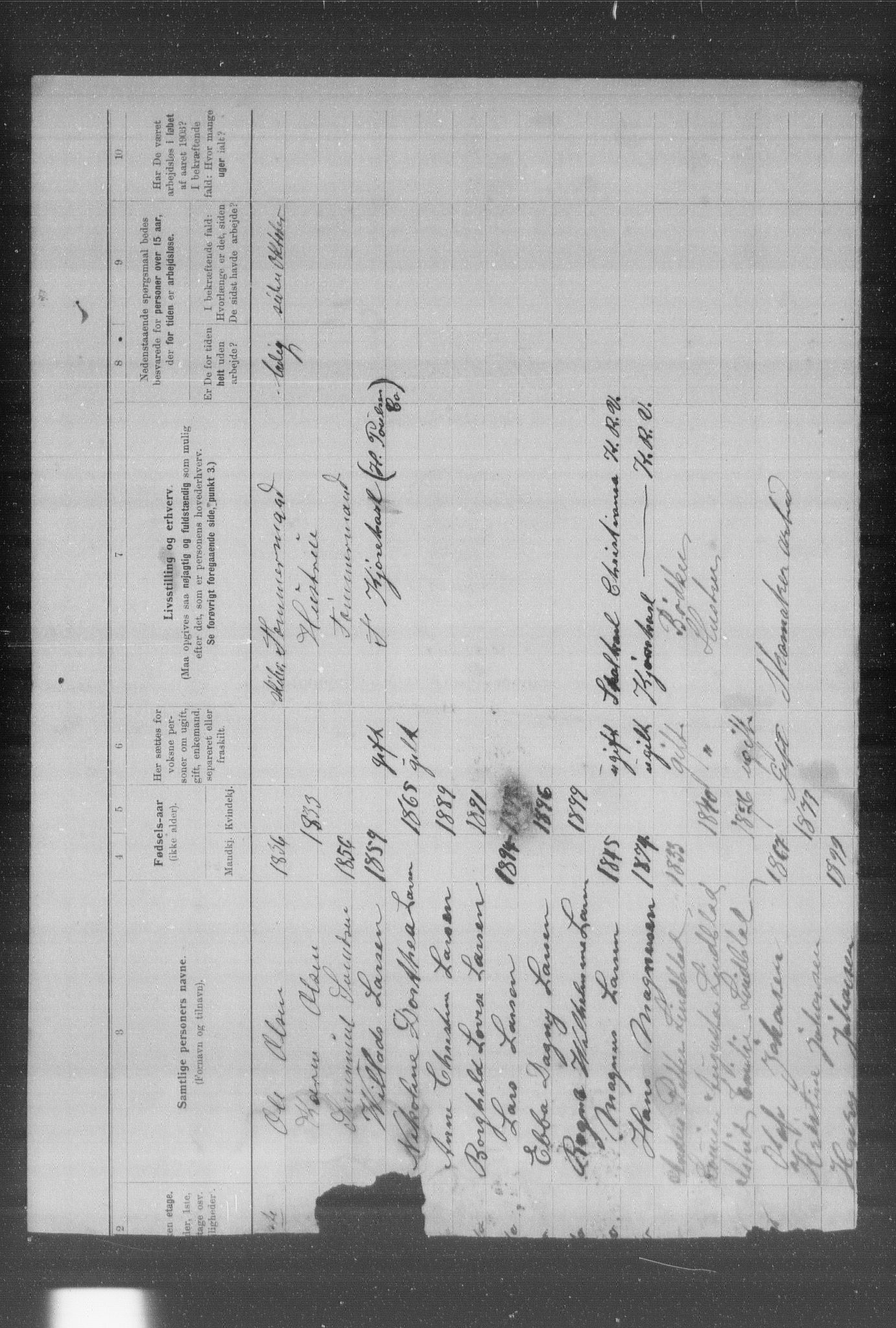 OBA, Municipal Census 1903 for Kristiania, 1903, p. 23423