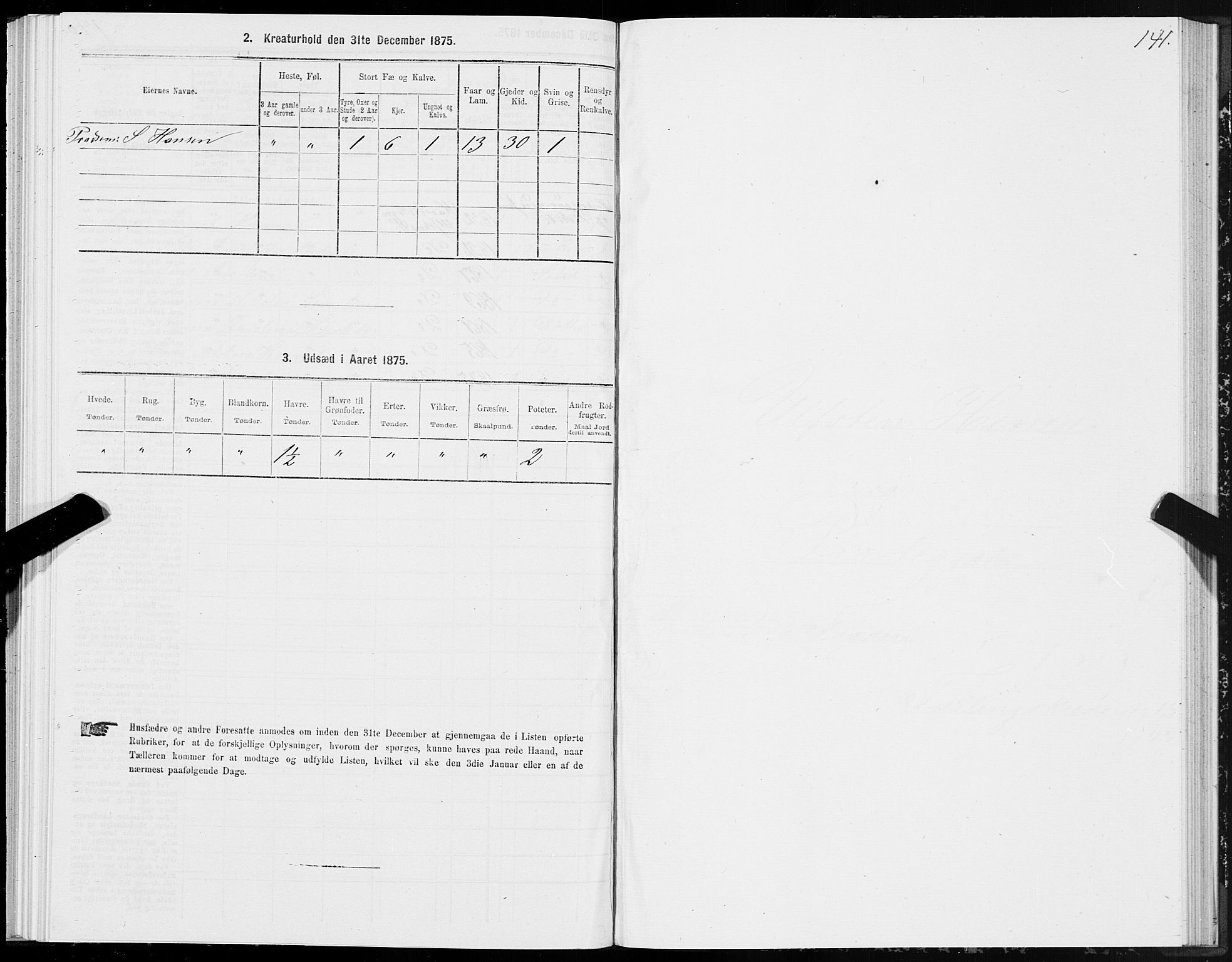 SAT, 1875 census for 1516P Ulstein, 1875, p. 5141