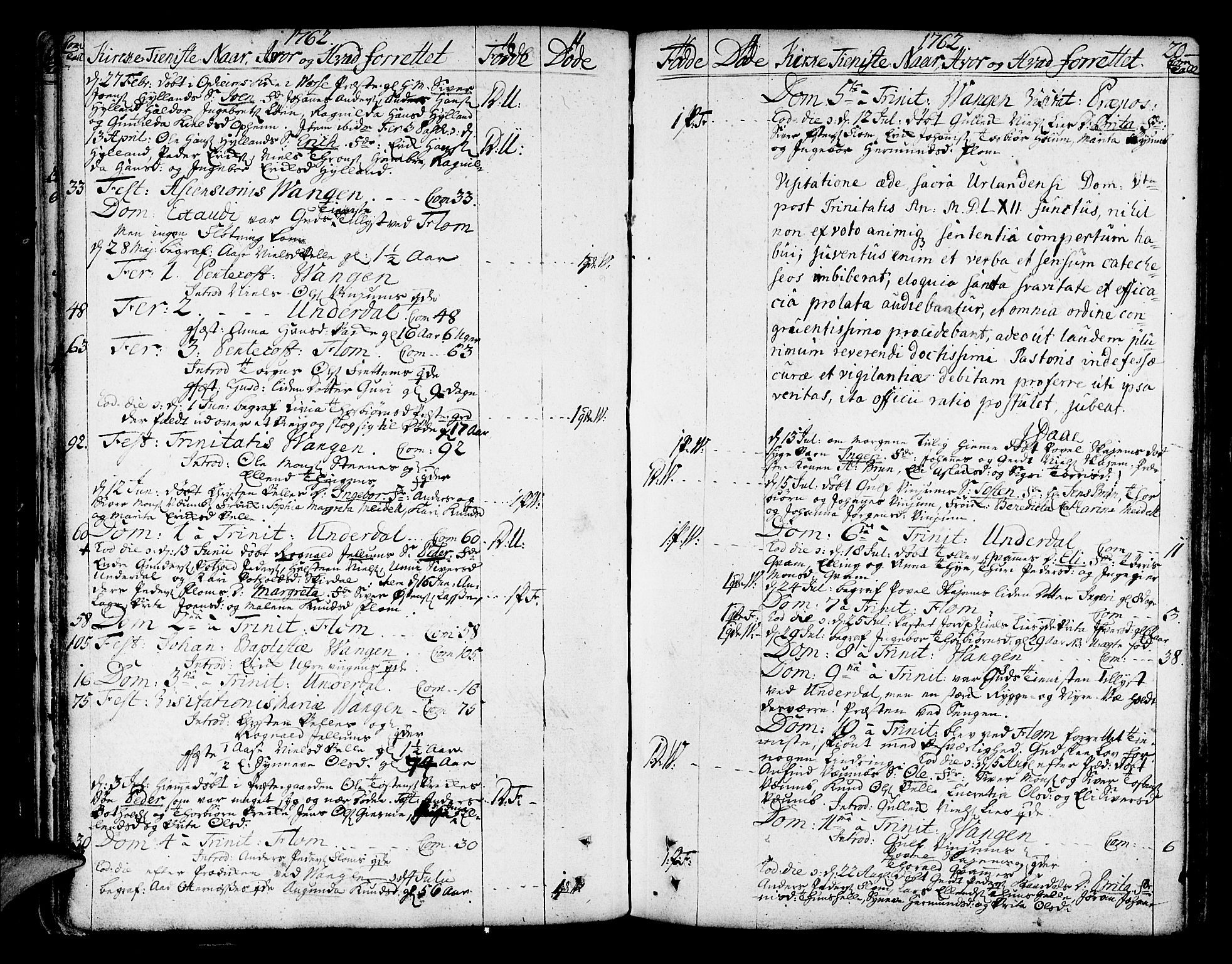 Aurland sokneprestembete, SAB/A-99937/H/Ha/Haa/L0004: Parish register (official) no. A 4, 1756-1801, p. 20