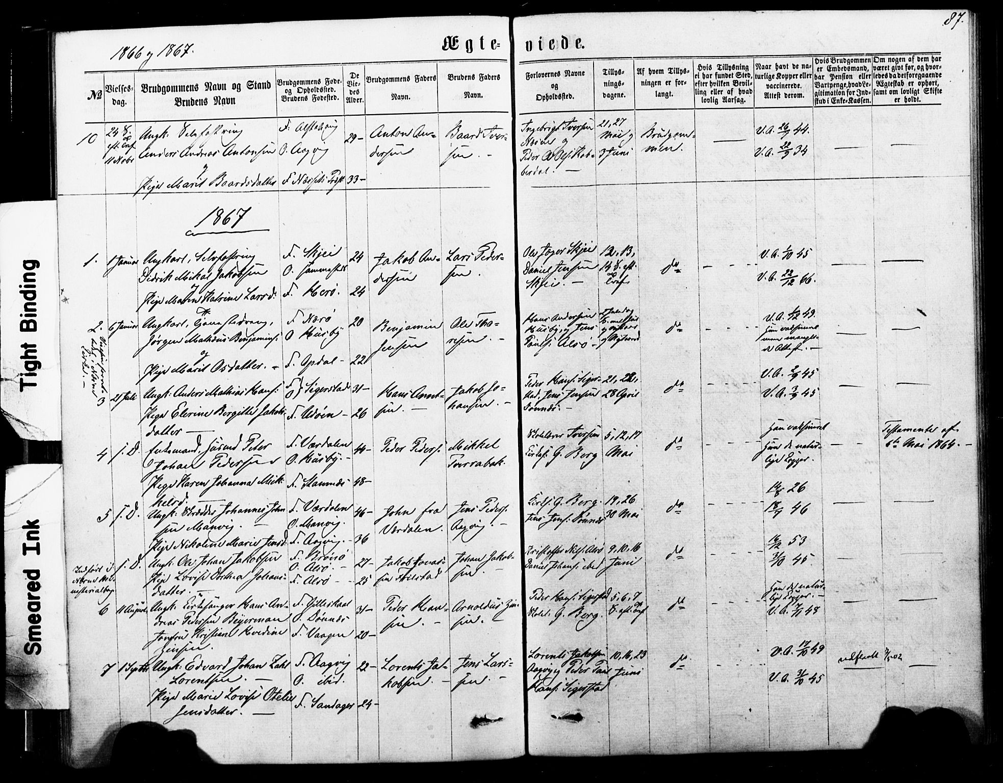 Ministerialprotokoller, klokkerbøker og fødselsregistre - Nordland, AV/SAT-A-1459/835/L0524: Parish register (official) no. 835A02, 1865-1880, p. 87