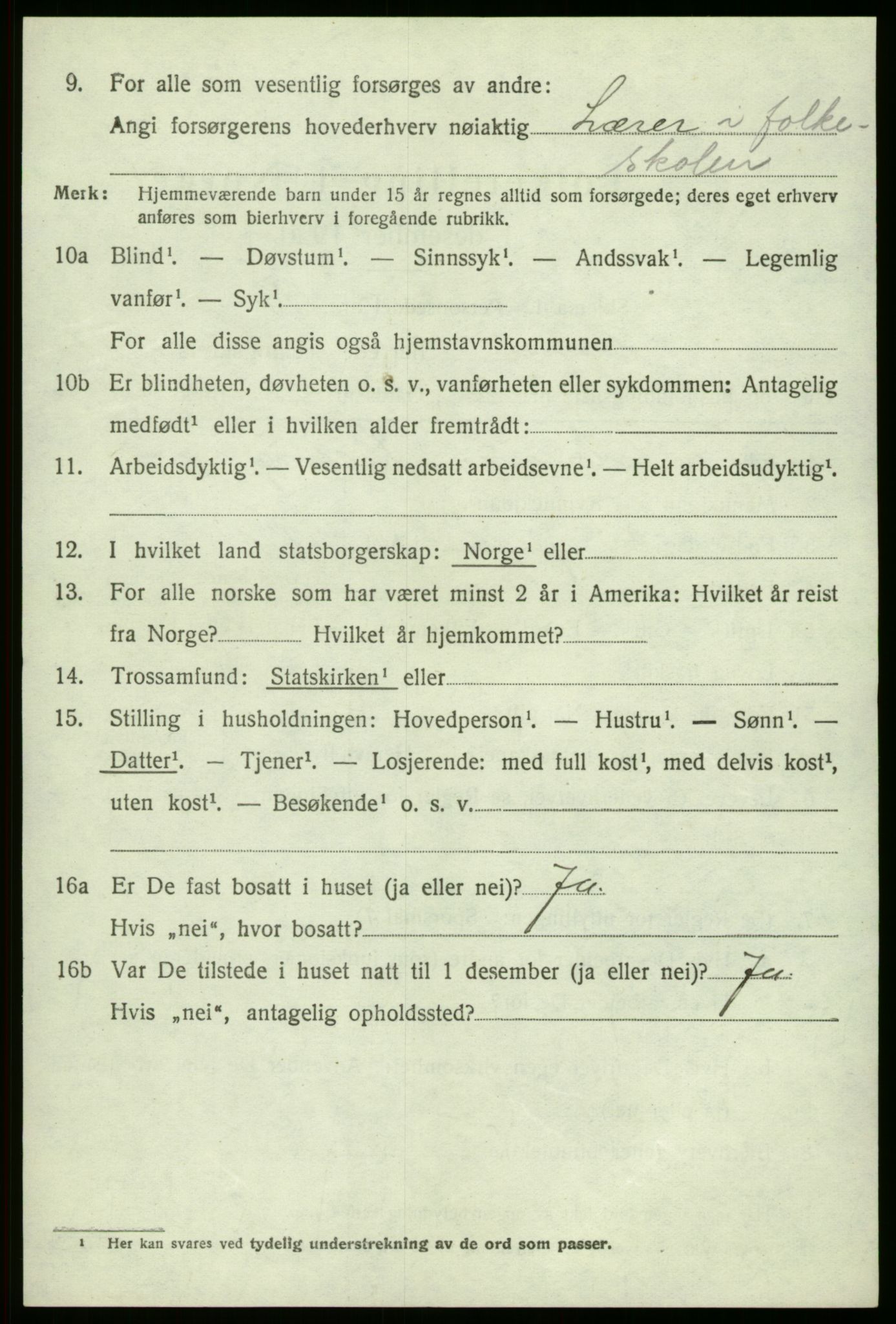 SAB, 1920 census for Fana, 1920, p. 22444