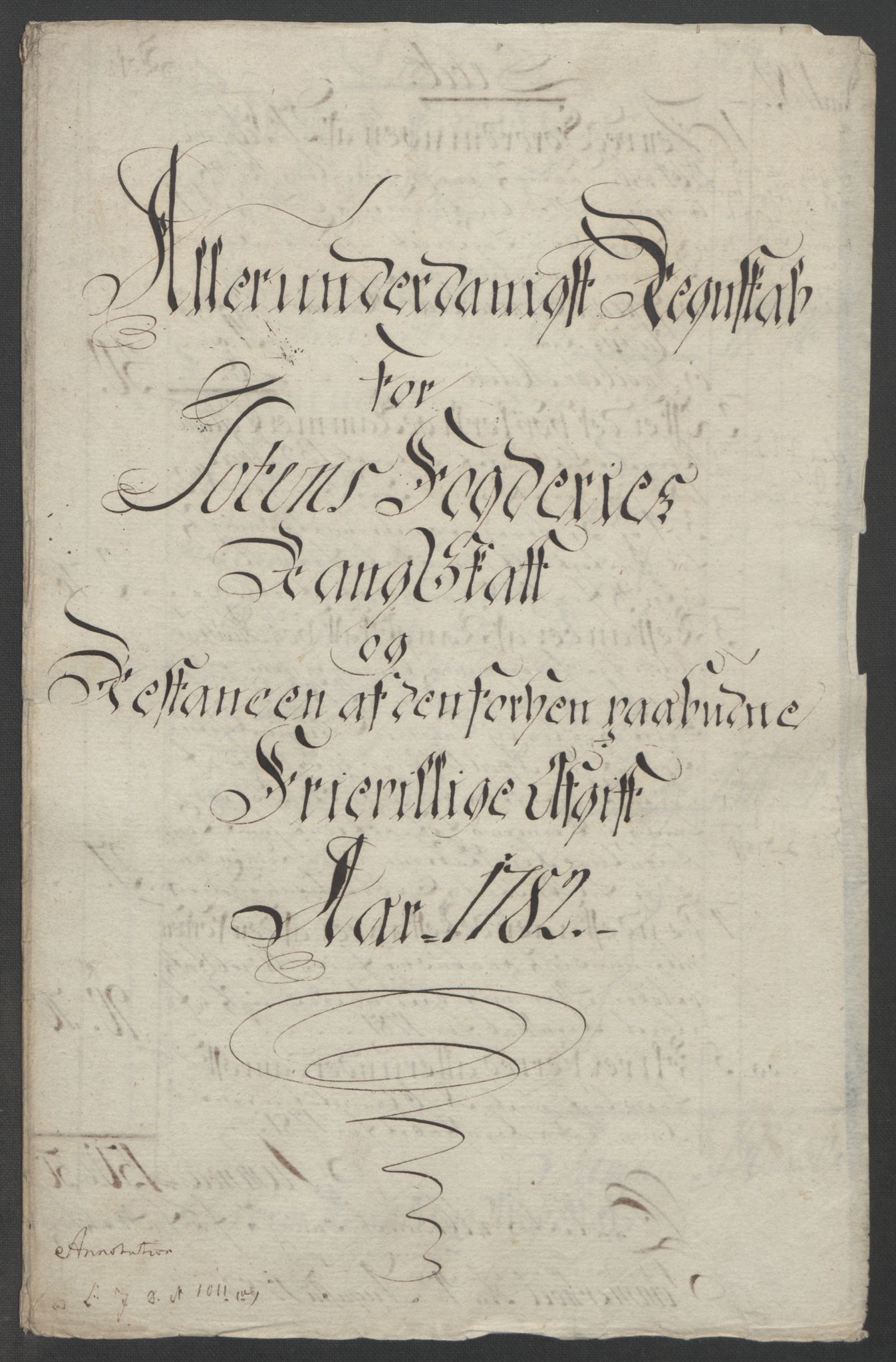 Rentekammeret inntil 1814, Reviderte regnskaper, Fogderegnskap, RA/EA-4092/R19/L1399: Fogderegnskap Toten, Hadeland og Vardal, 1762-1783, p. 542