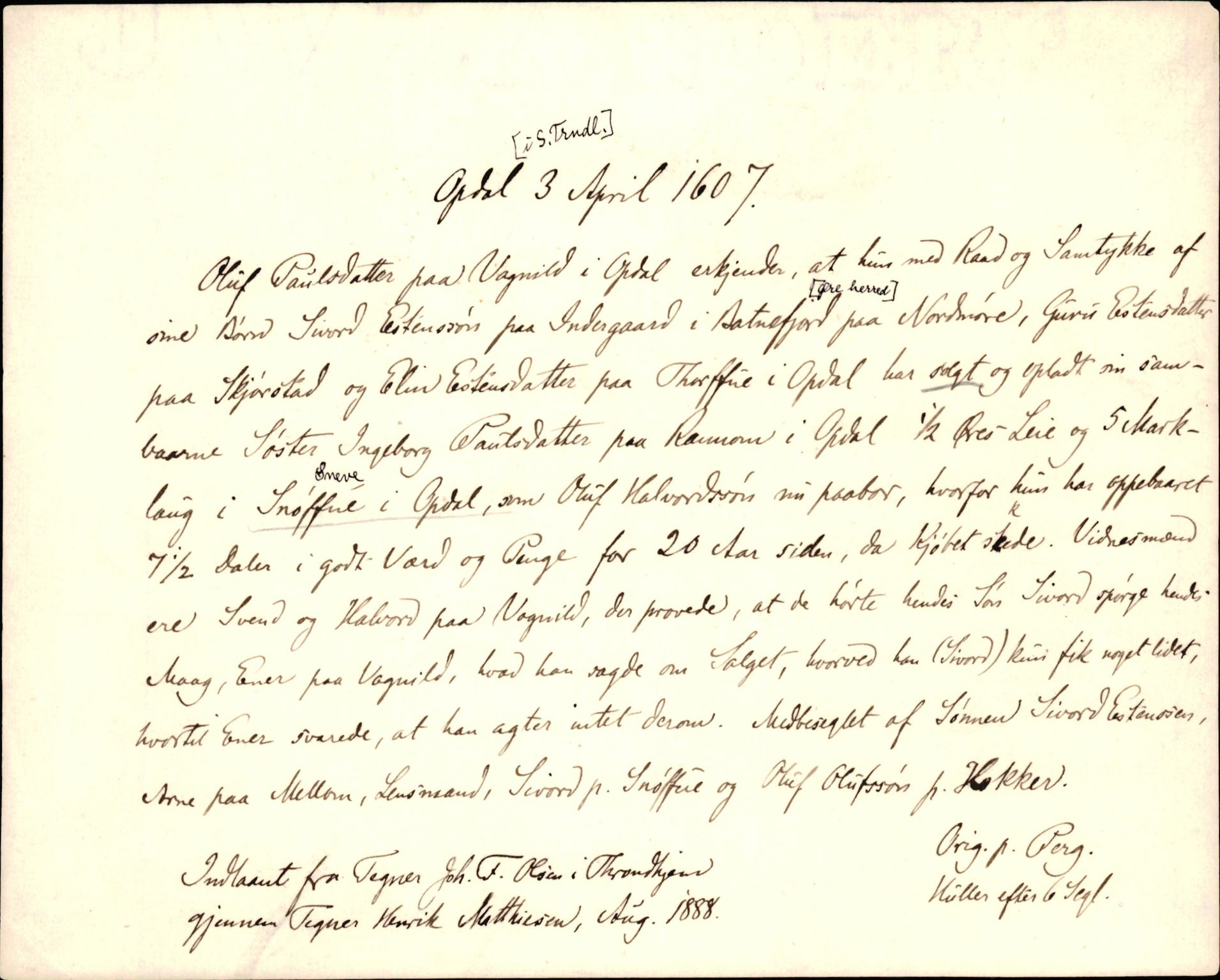 Riksarkivets diplomsamling, AV/RA-EA-5965/F35/F35d/L0002: Innlånte diplomer, seddelregister, 1592-1620, p. 477