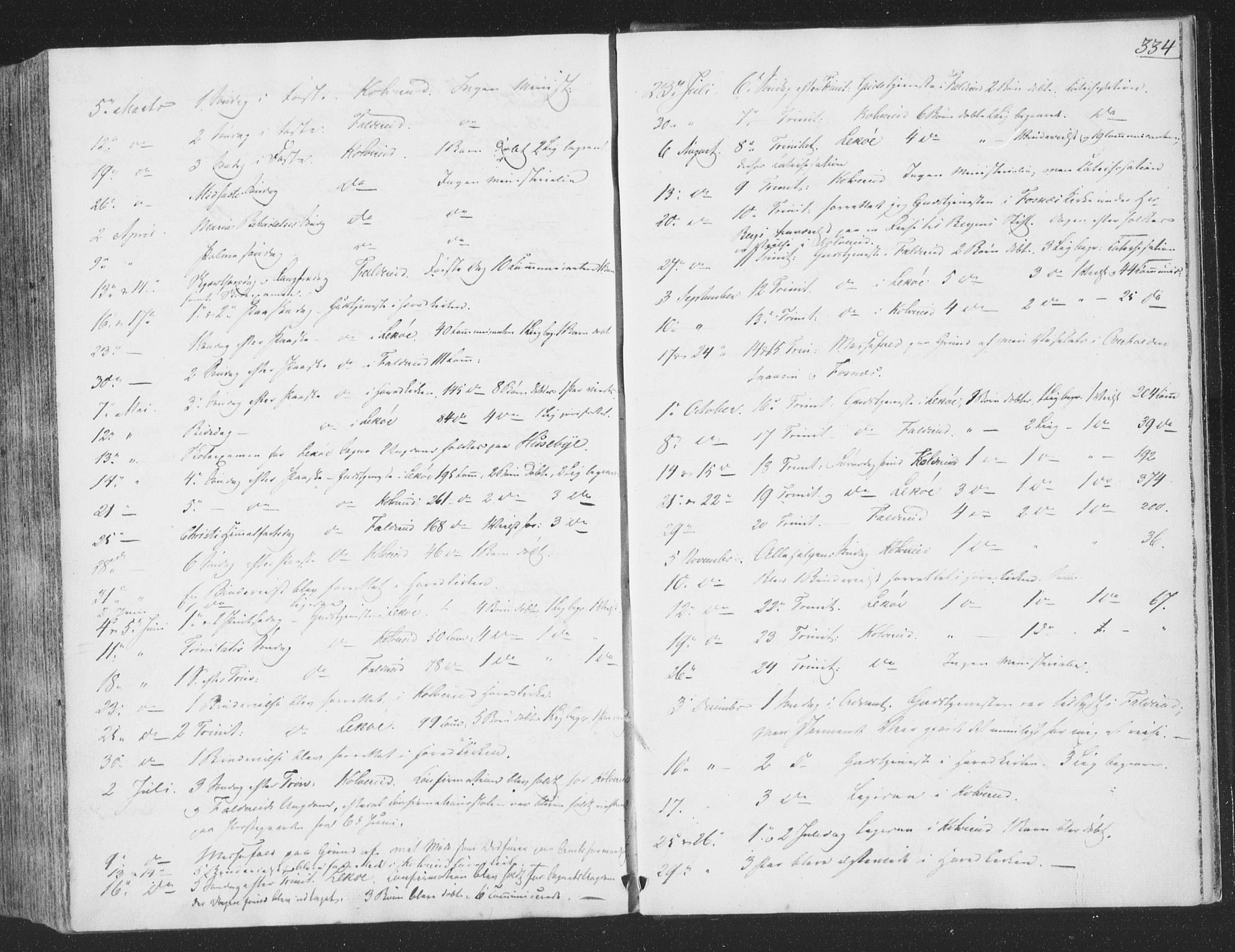 Ministerialprotokoller, klokkerbøker og fødselsregistre - Nord-Trøndelag, SAT/A-1458/780/L0639: Parish register (official) no. 780A04, 1830-1844, p. 334