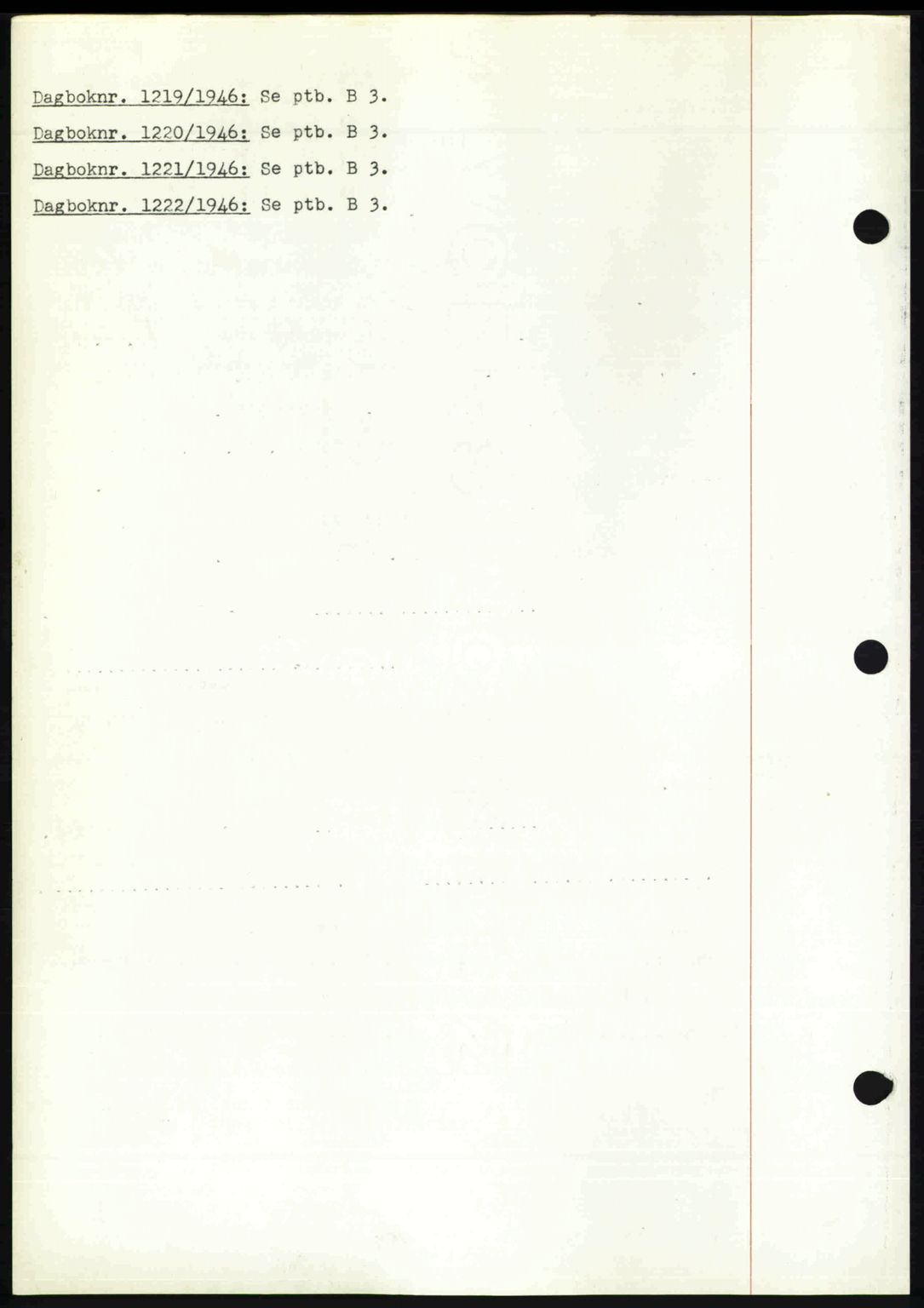 Nedenes sorenskriveri, SAK/1221-0006/G/Gb/Gba/L0056: Mortgage book no. A8, 1946-1947, Diary no: : 1219/1946