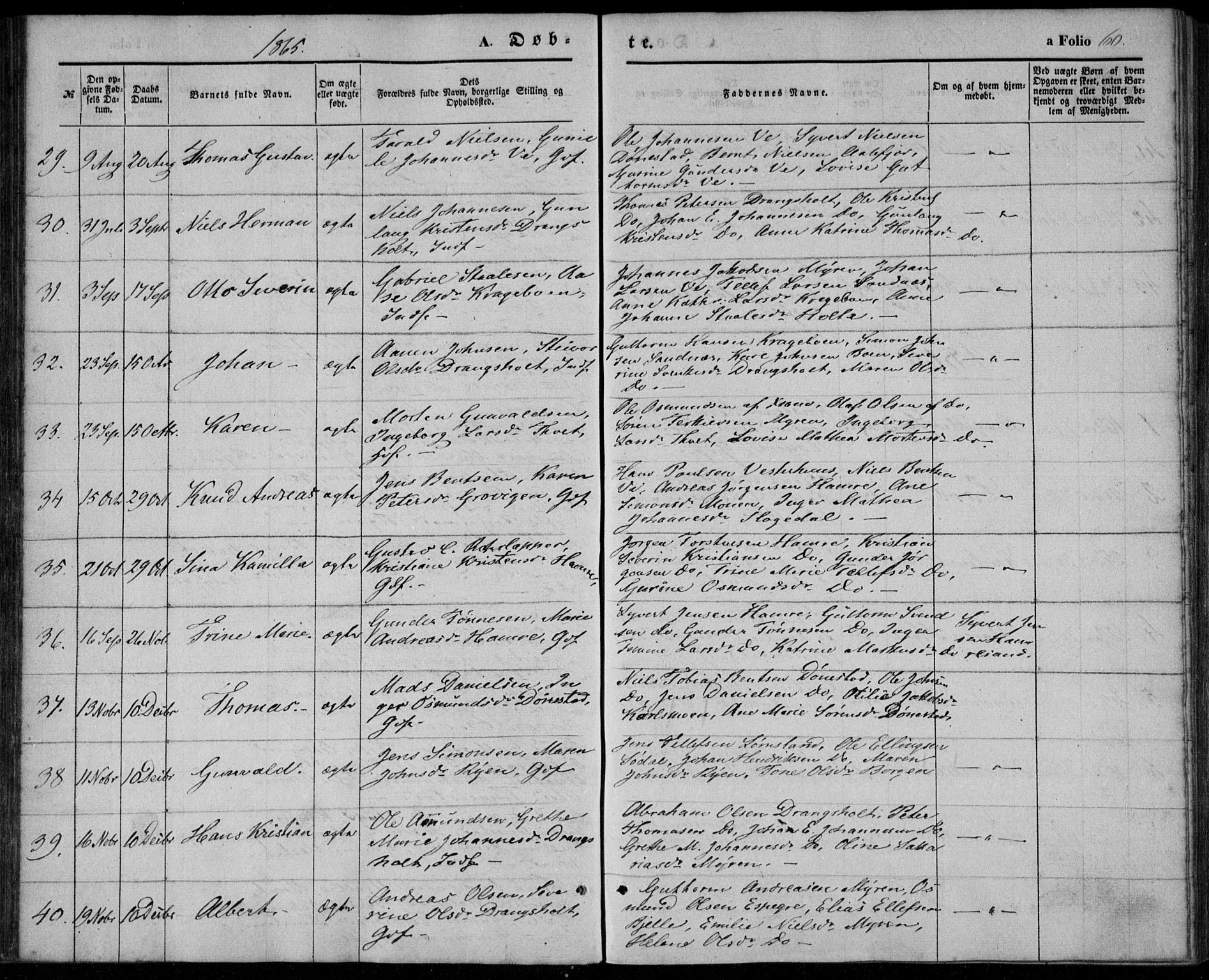Tveit sokneprestkontor, AV/SAK-1111-0043/F/Fa/L0005: Parish register (official) no. A 5, 1853-1871, p. 60