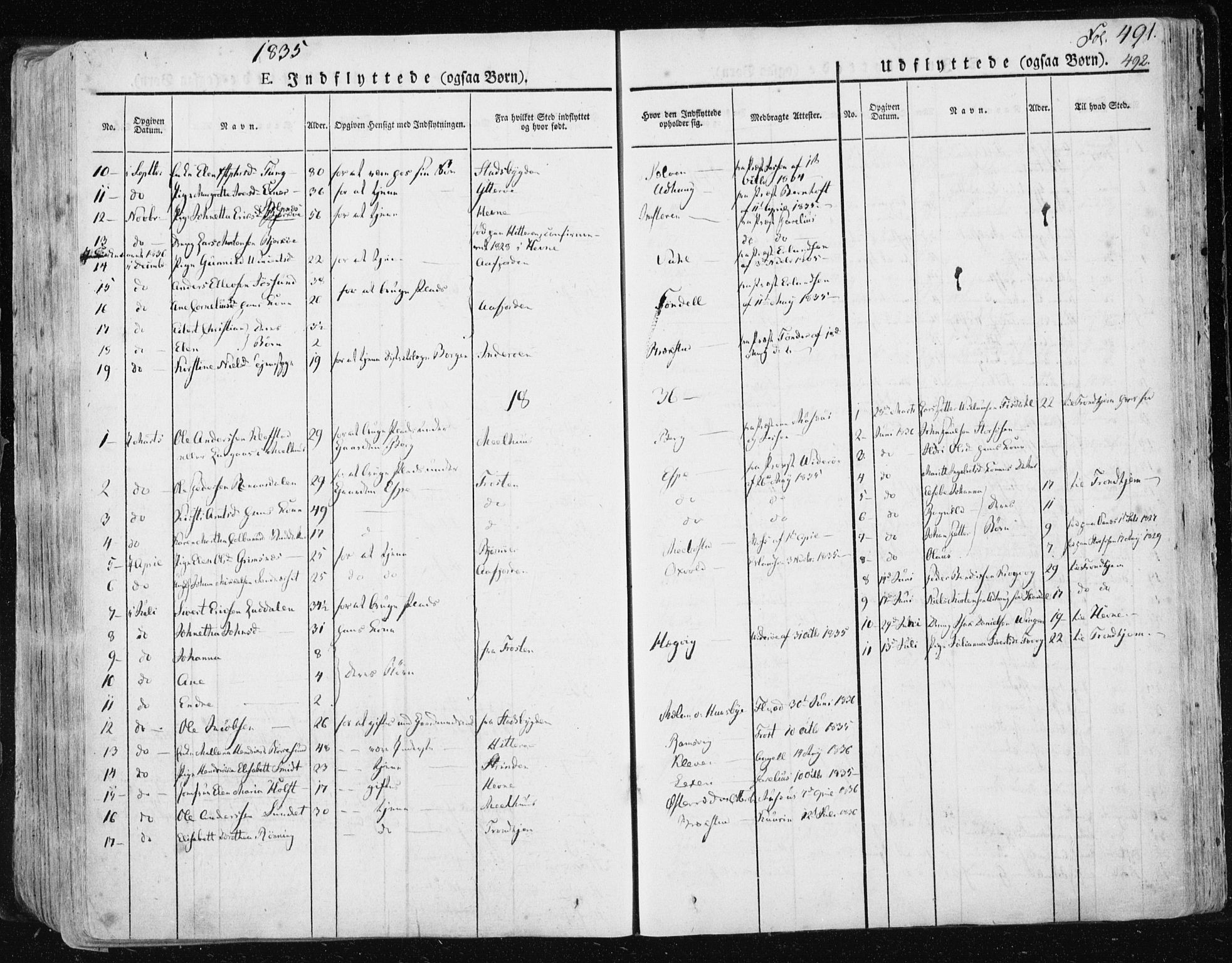 Ministerialprotokoller, klokkerbøker og fødselsregistre - Sør-Trøndelag, SAT/A-1456/659/L0735: Parish register (official) no. 659A05, 1826-1841, p. 491