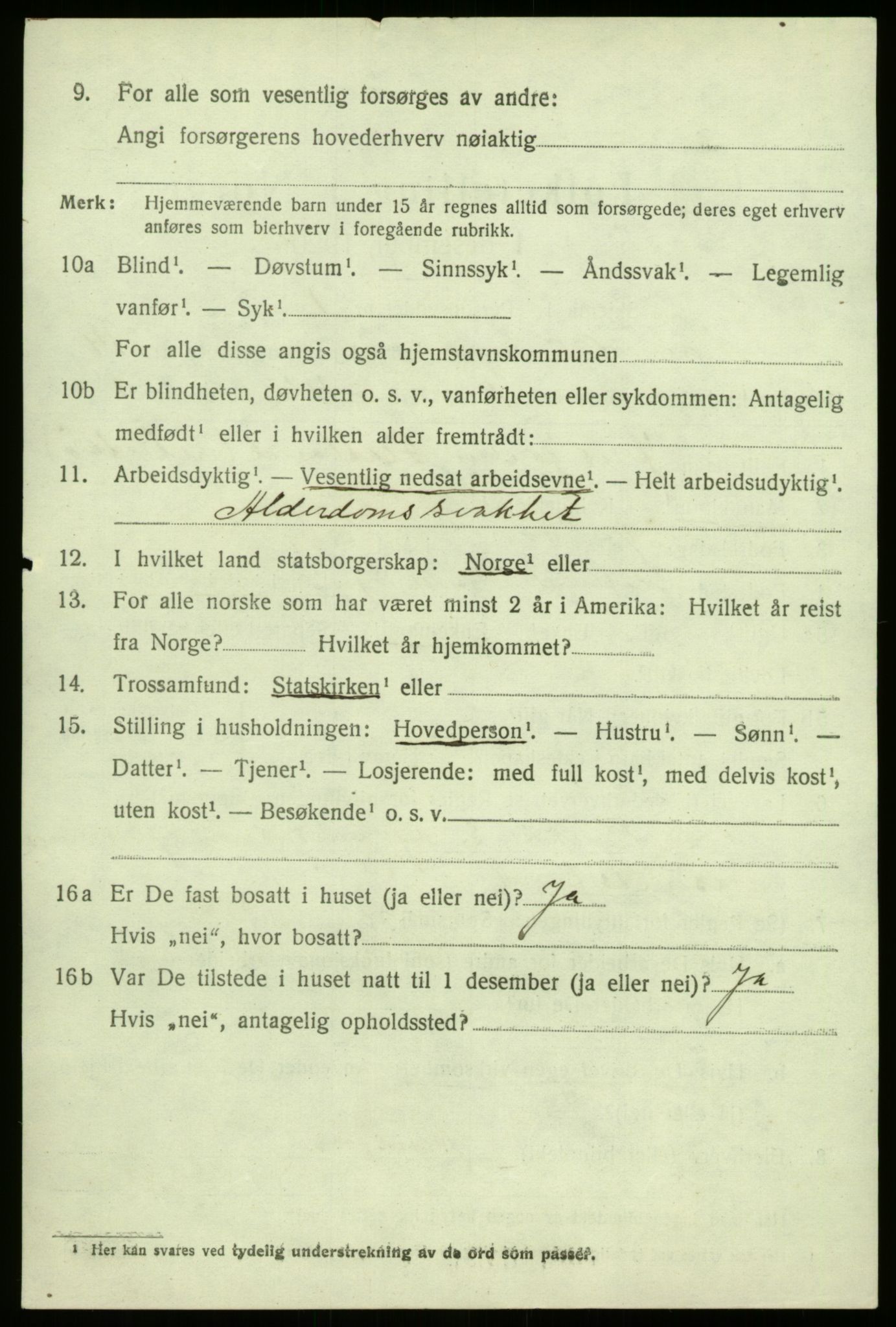 SAB, 1920 census for Sogndal, 1920, p. 5586