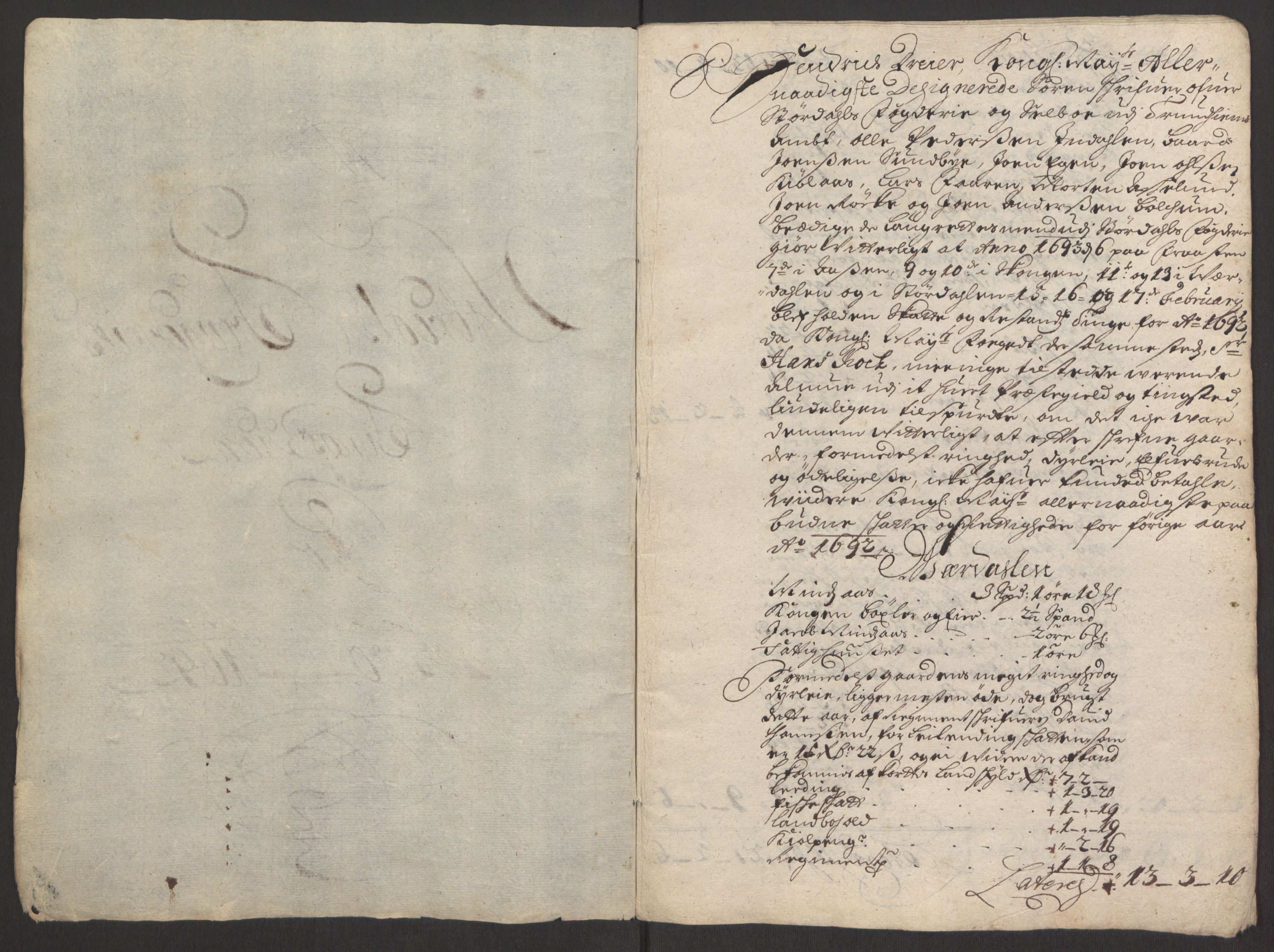 Rentekammeret inntil 1814, Reviderte regnskaper, Fogderegnskap, RA/EA-4092/R62/L4185: Fogderegnskap Stjørdal og Verdal, 1692, p. 283